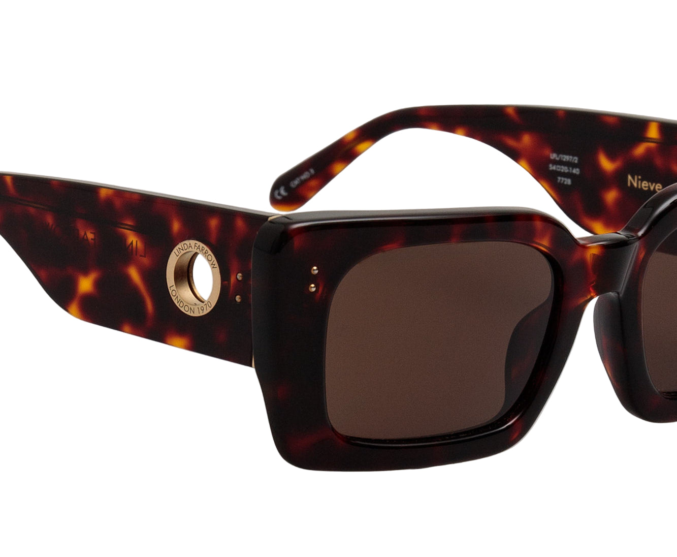 Color_LFL1297C2SUN - Nieve Rectangular Sunglasses in Tortoiseshell
