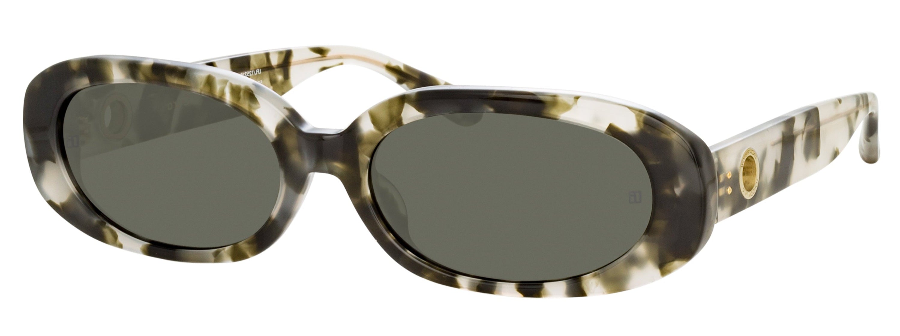 Color_LFL1252C6SUN - Cara Oval Sunglasses in Tortoise Shell - Grey
