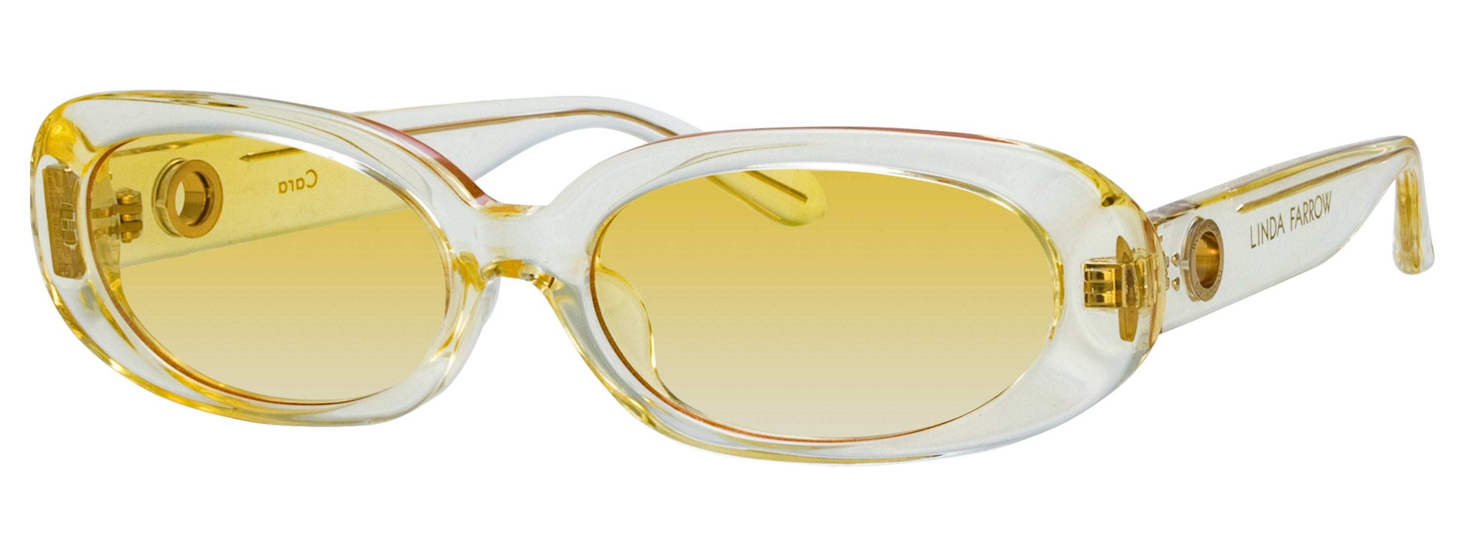 Color_LFL1252C16SUN - Cara Oval Sunglasses in Yellow