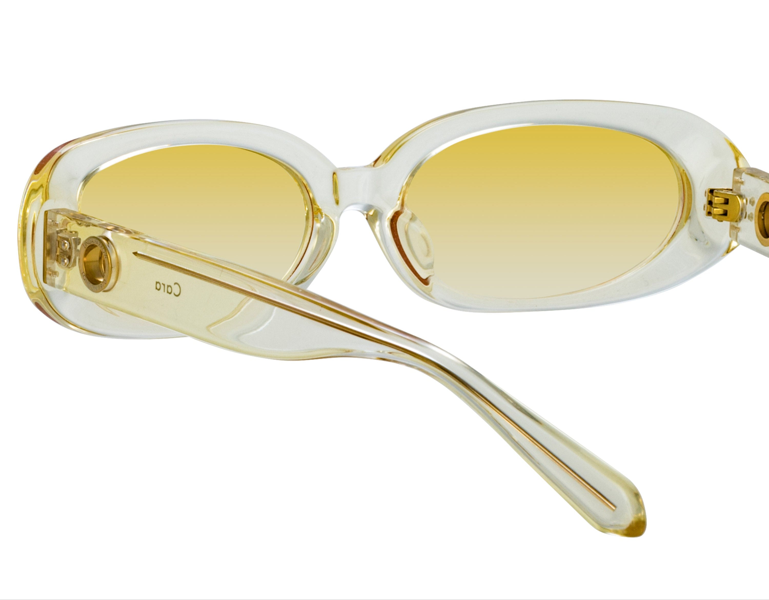 Color_LFL1252C16SUN - Cara Oval Sunglasses in Yellow