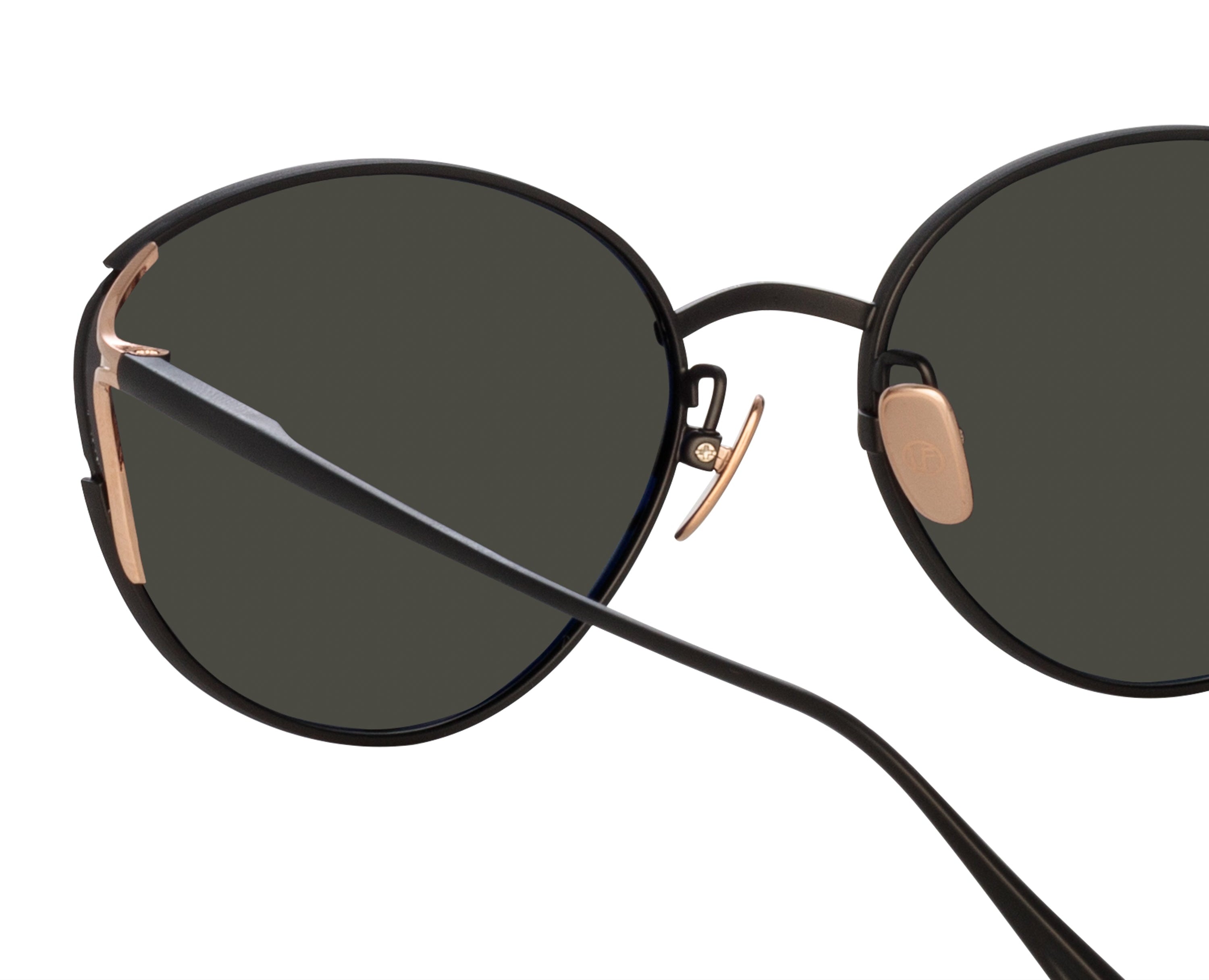 Color_LFL1455C1SUN - Fielder Cat Eye Sunglasses in Matt Nickel