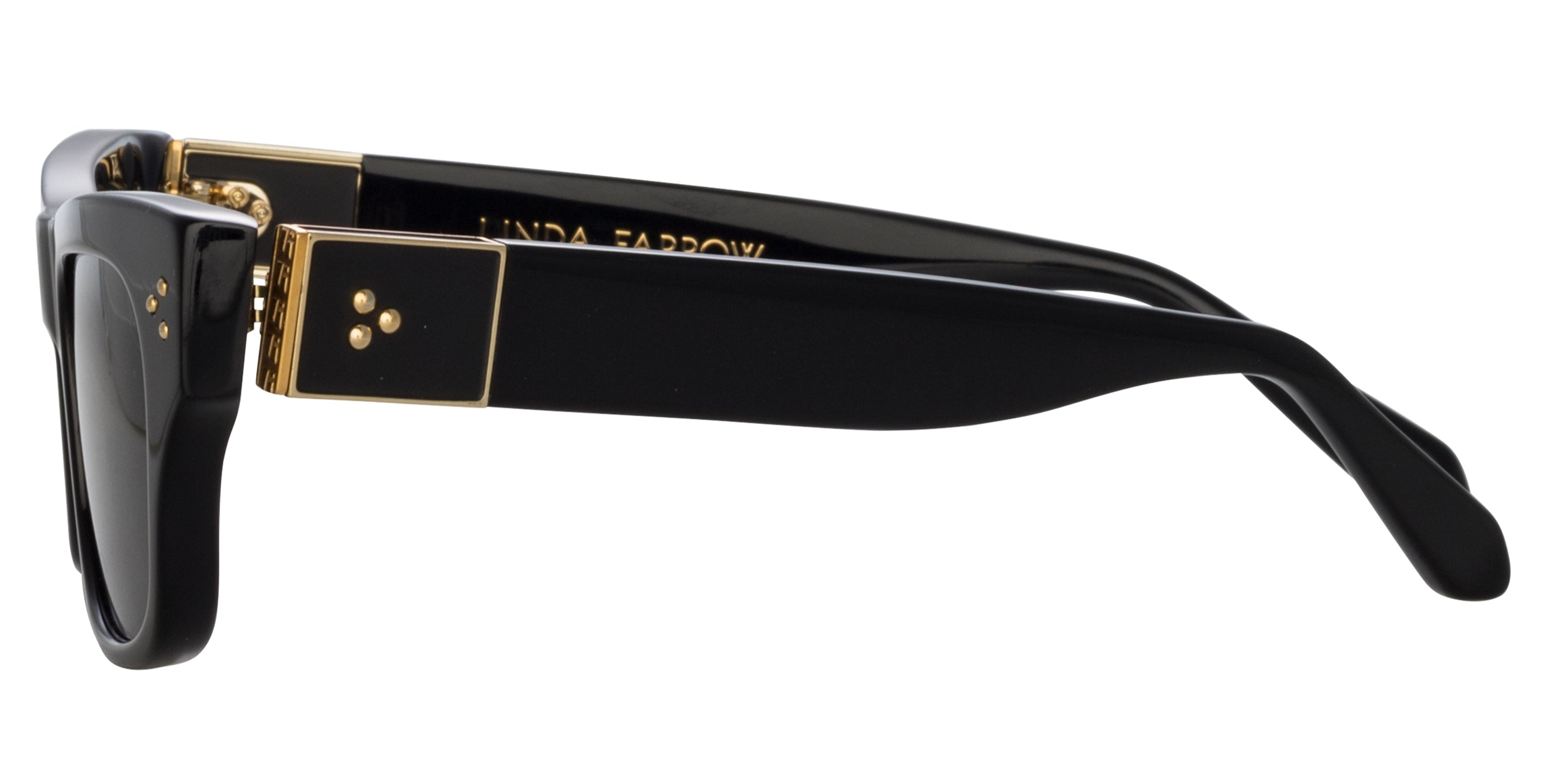 Color_LFL1448C1SUN - Falck Rectangular Sunglasses in Black