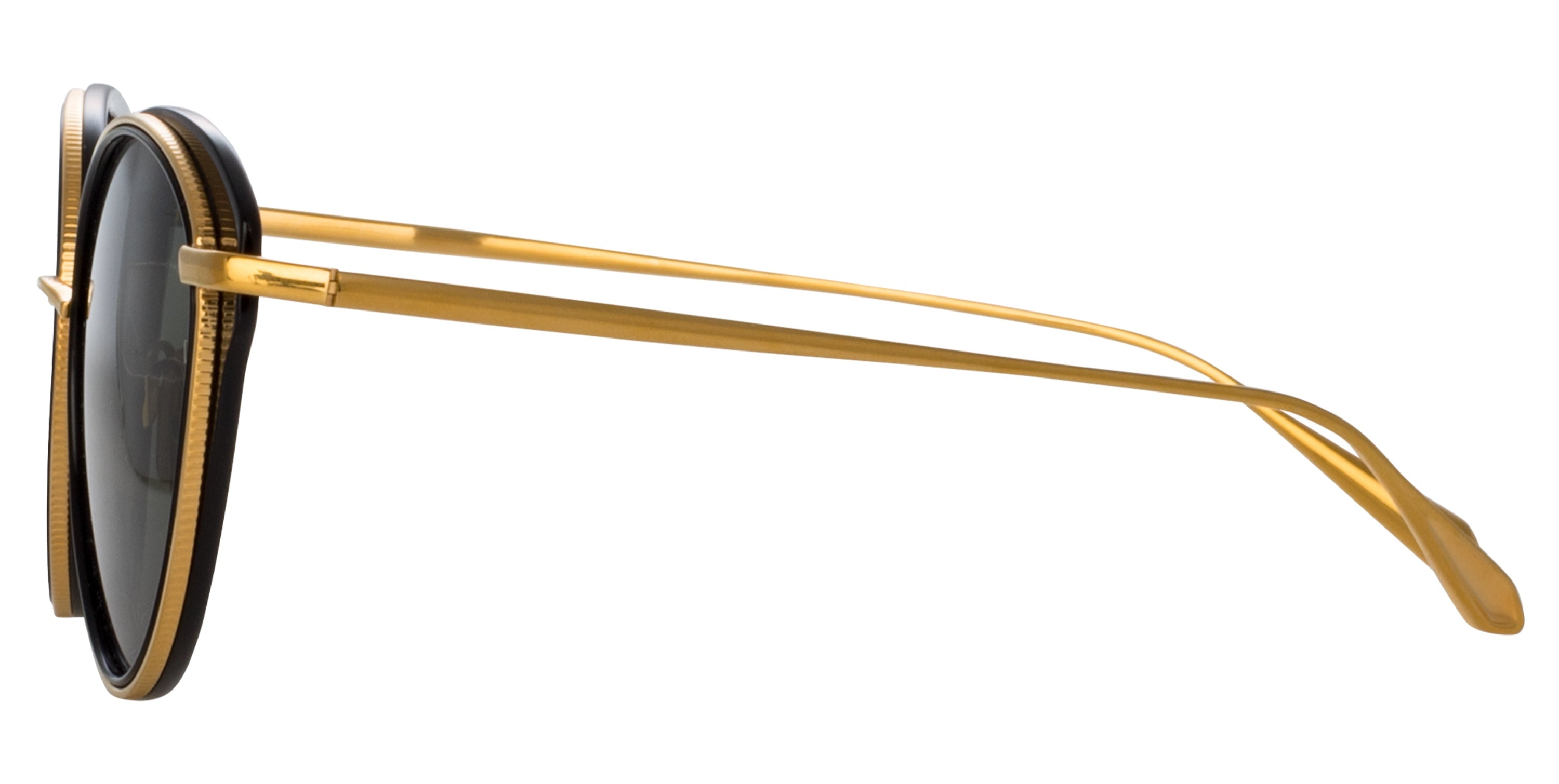 Color_LFL1445C1SUN - Song Cat Eye Sunglasses in Yellow Gold and Black