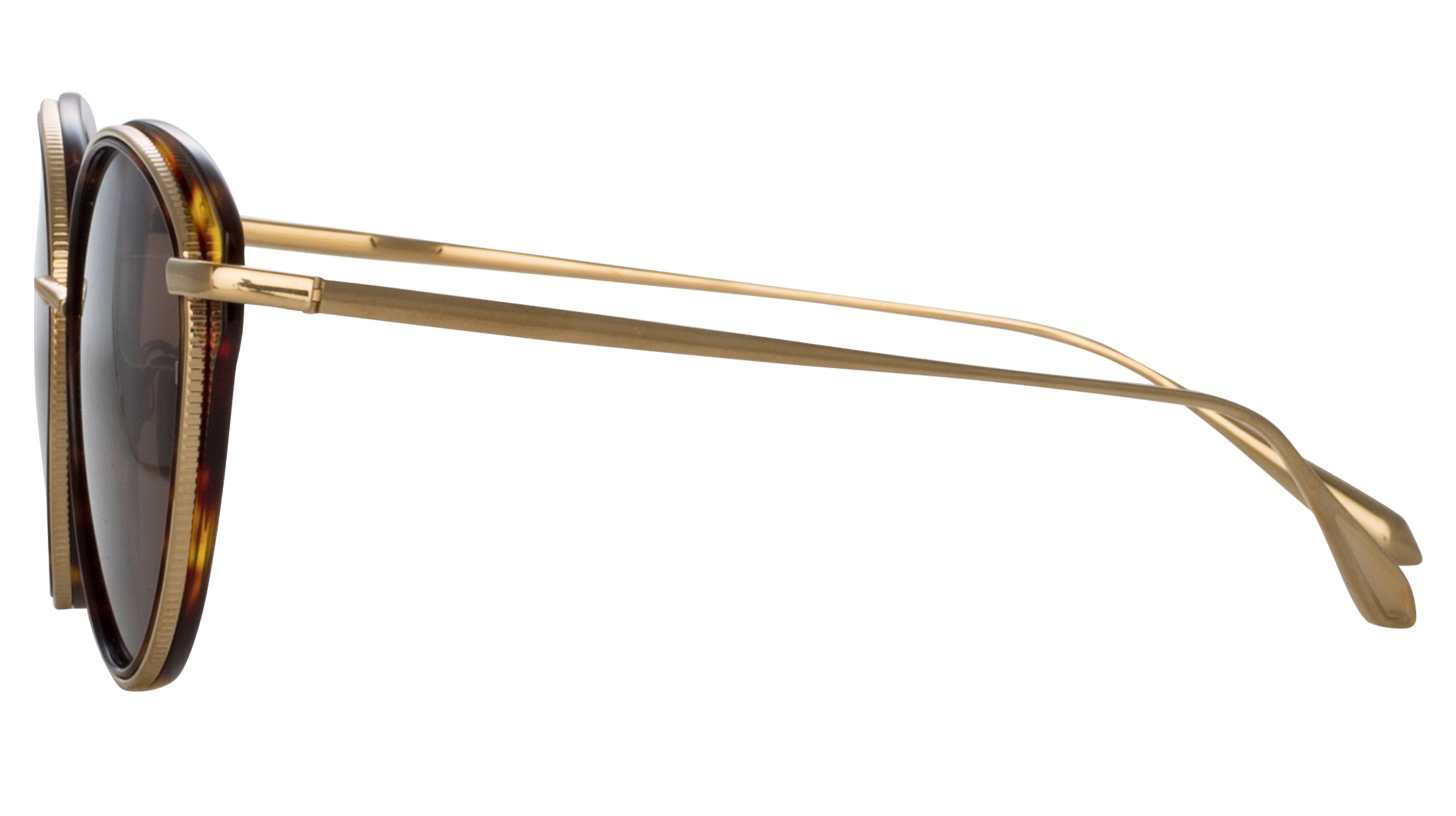 Color_LFL1445C2SUN - Song Cat Eye Sunglasses in Light Gold and Tortoiseshell