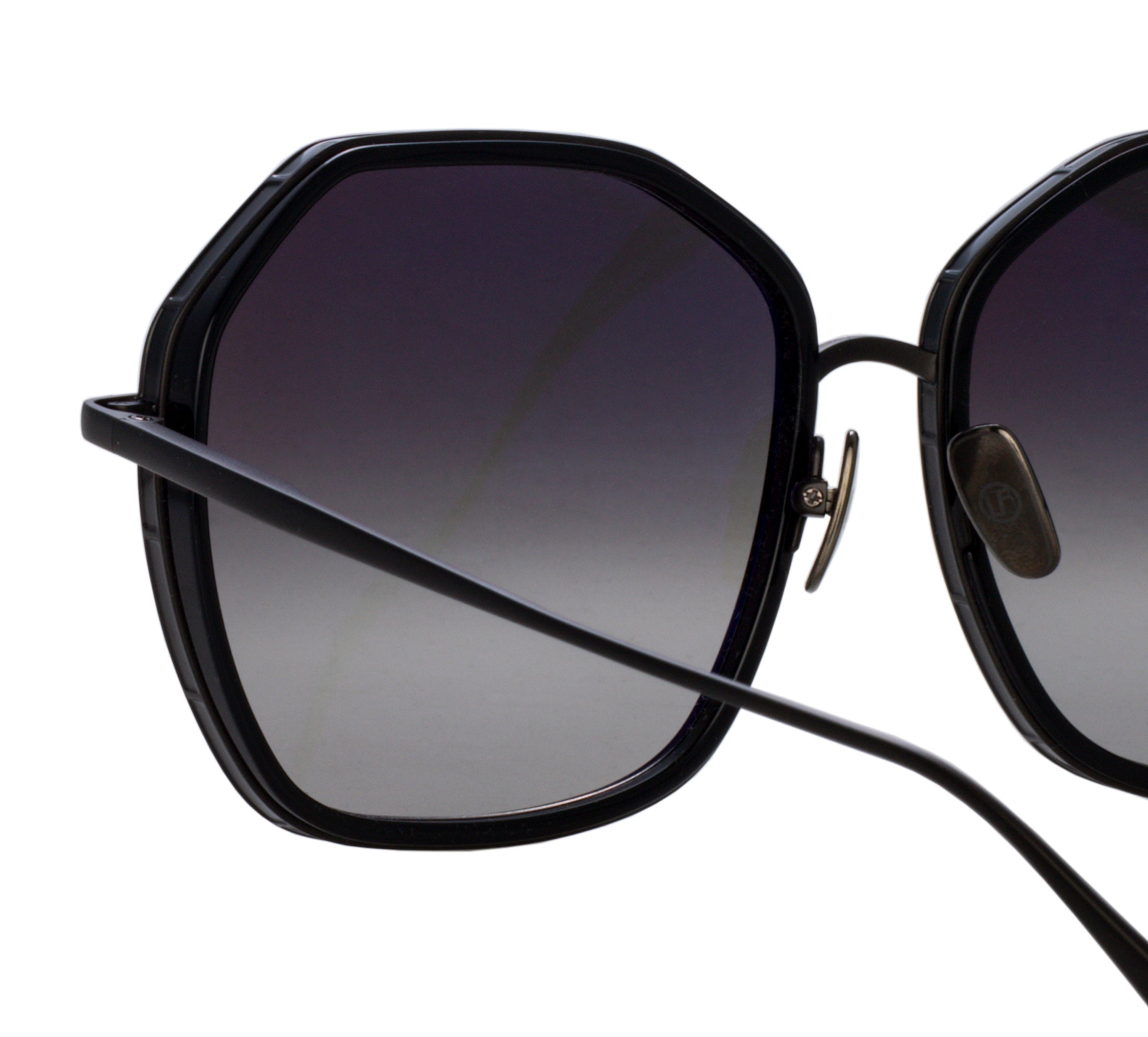 Color_LFL1432C3SUN - Rowe Oversize Sunglasses in Matte Nickel