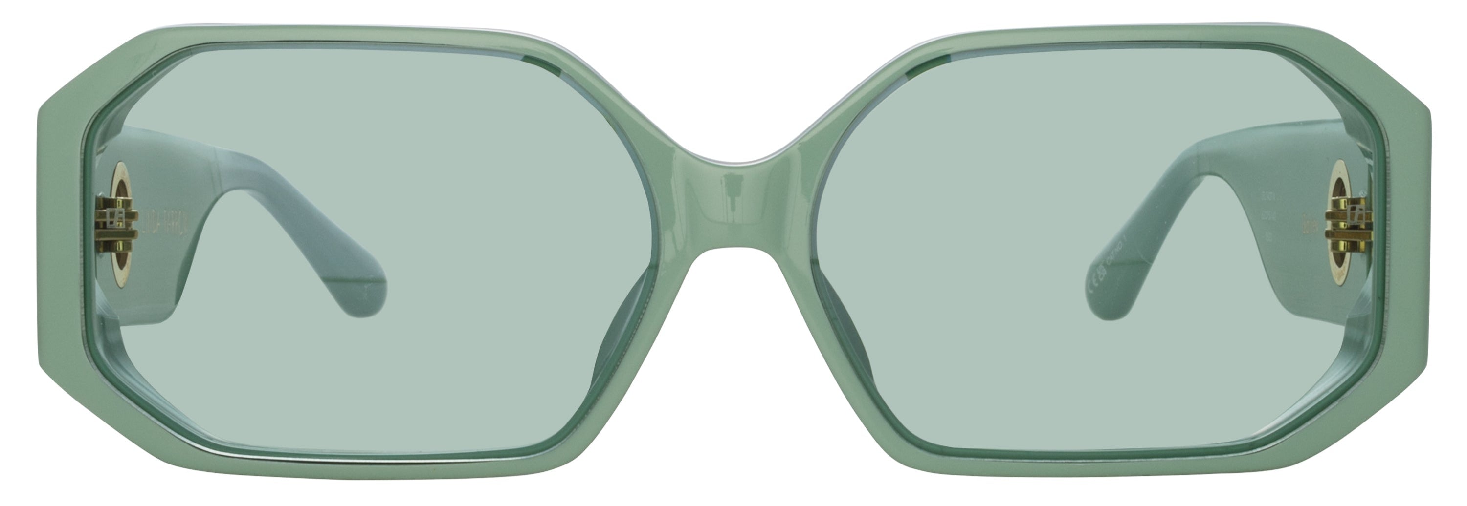 Color_LFL1427C4SUN - Bailey Angular Sunglasses in Peppermint