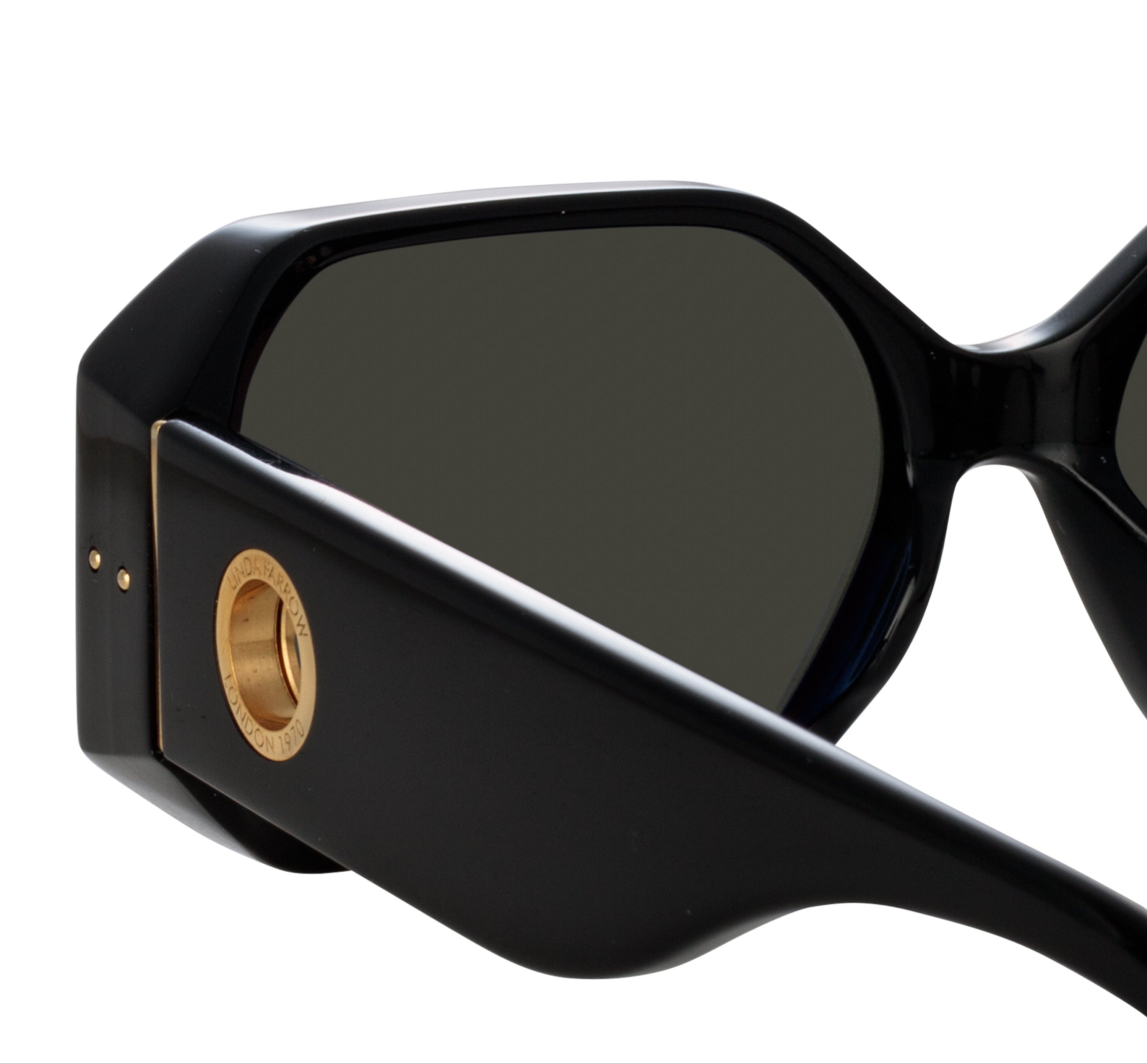 Color_LFL1427C1SUN - Bailey Angular Sunglasses in Black