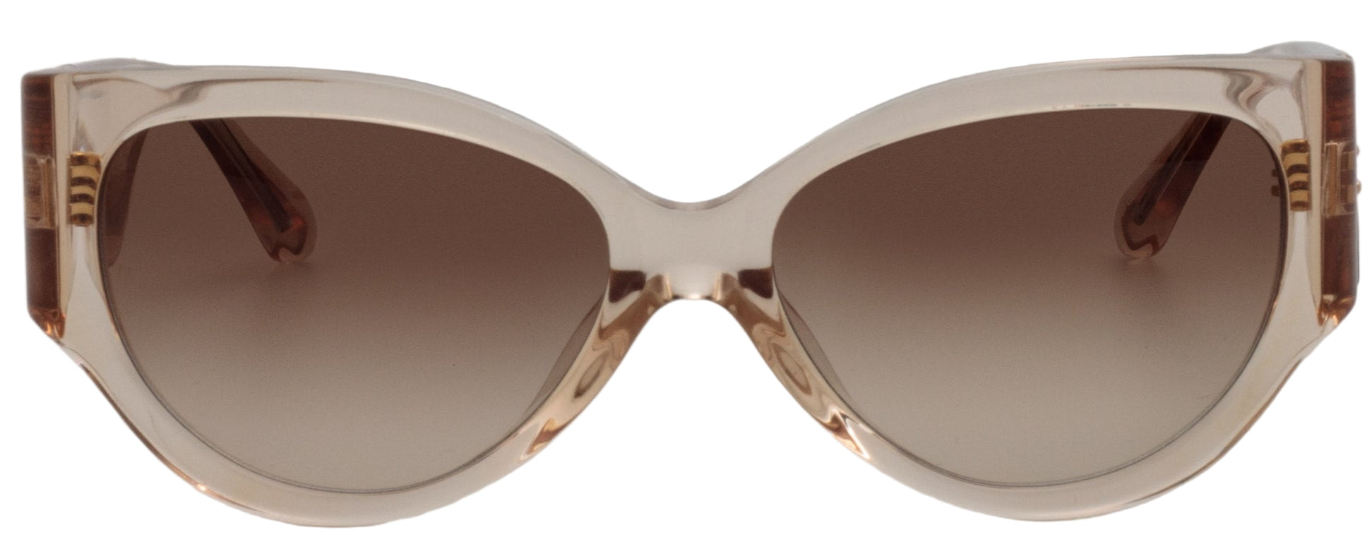 Color_LFL1425C4SUN - Connie Cat Eye Sunglasses in Rose Gold - Brown