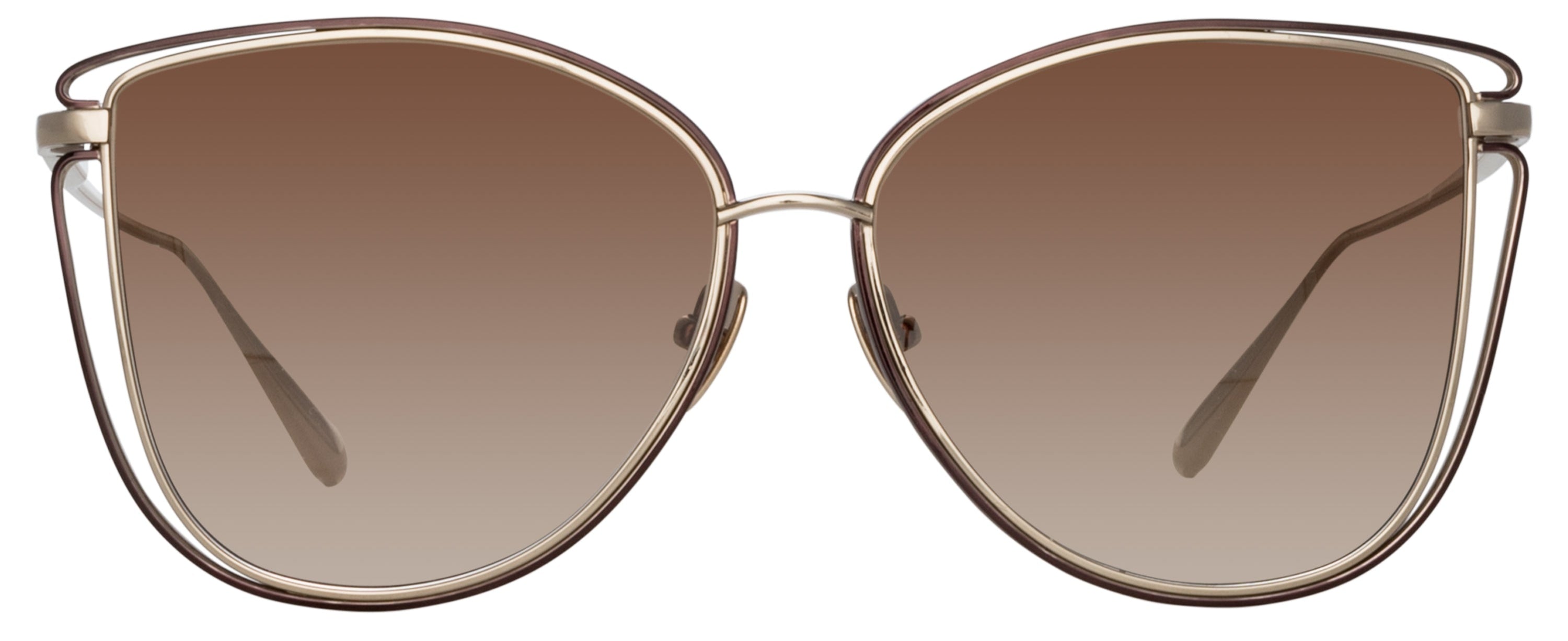 Color_LFL1422C2SUN - Dinah Cat Eye Sunglasses in Light Gold