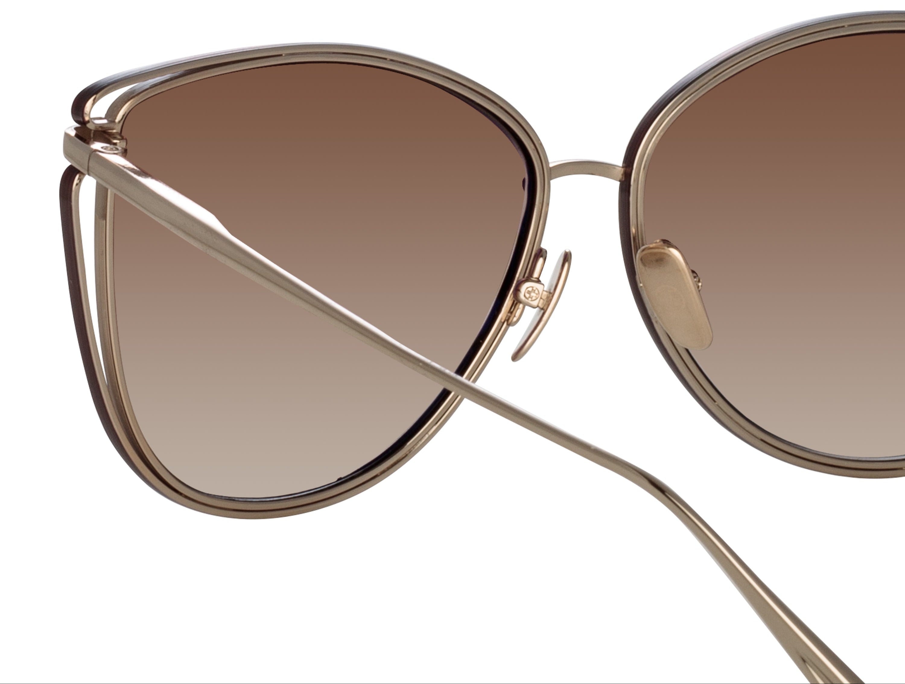 Color_LFL1422C2SUN - Dinah Cat Eye Sunglasses in Light Gold