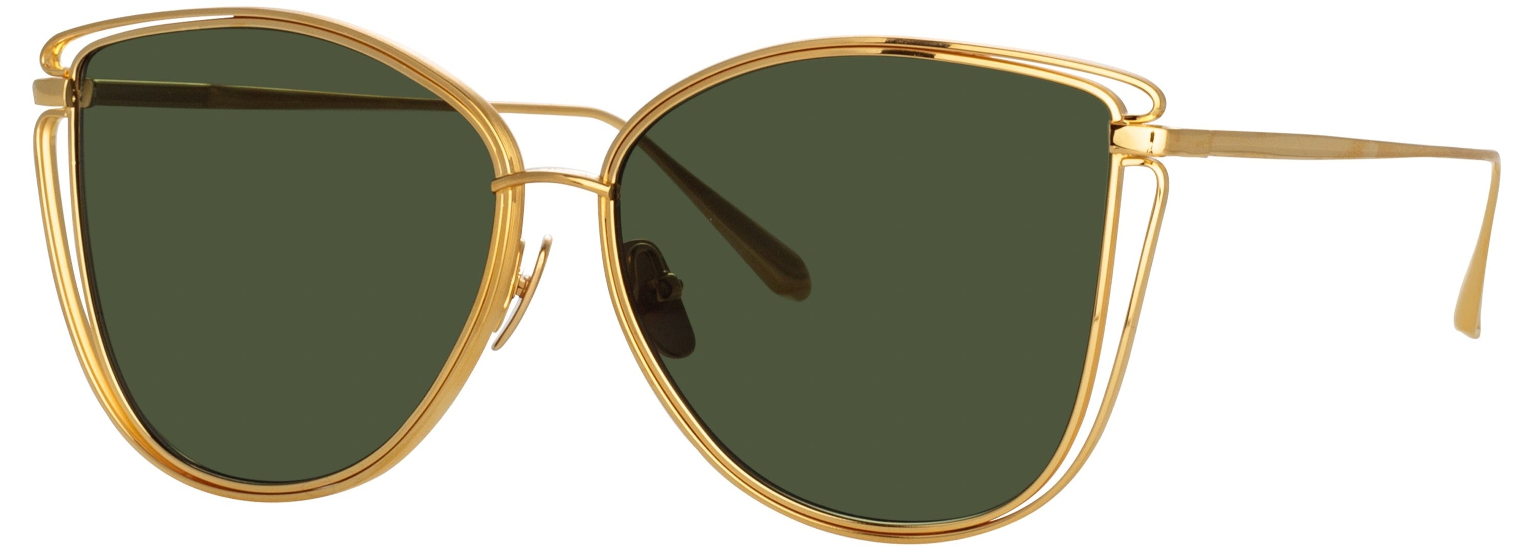 Color_LFL1422C3SUN - Dinah Cat Eye Sunglasses in Yellow Gold