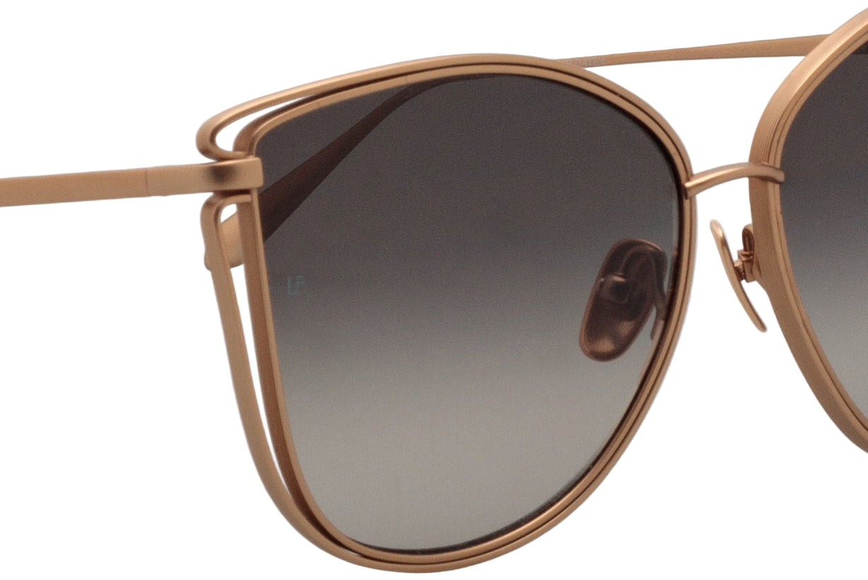 Color_LFL1422C6SUN - Dinah Cat Eye Sunglasses in Rose Gold Grey