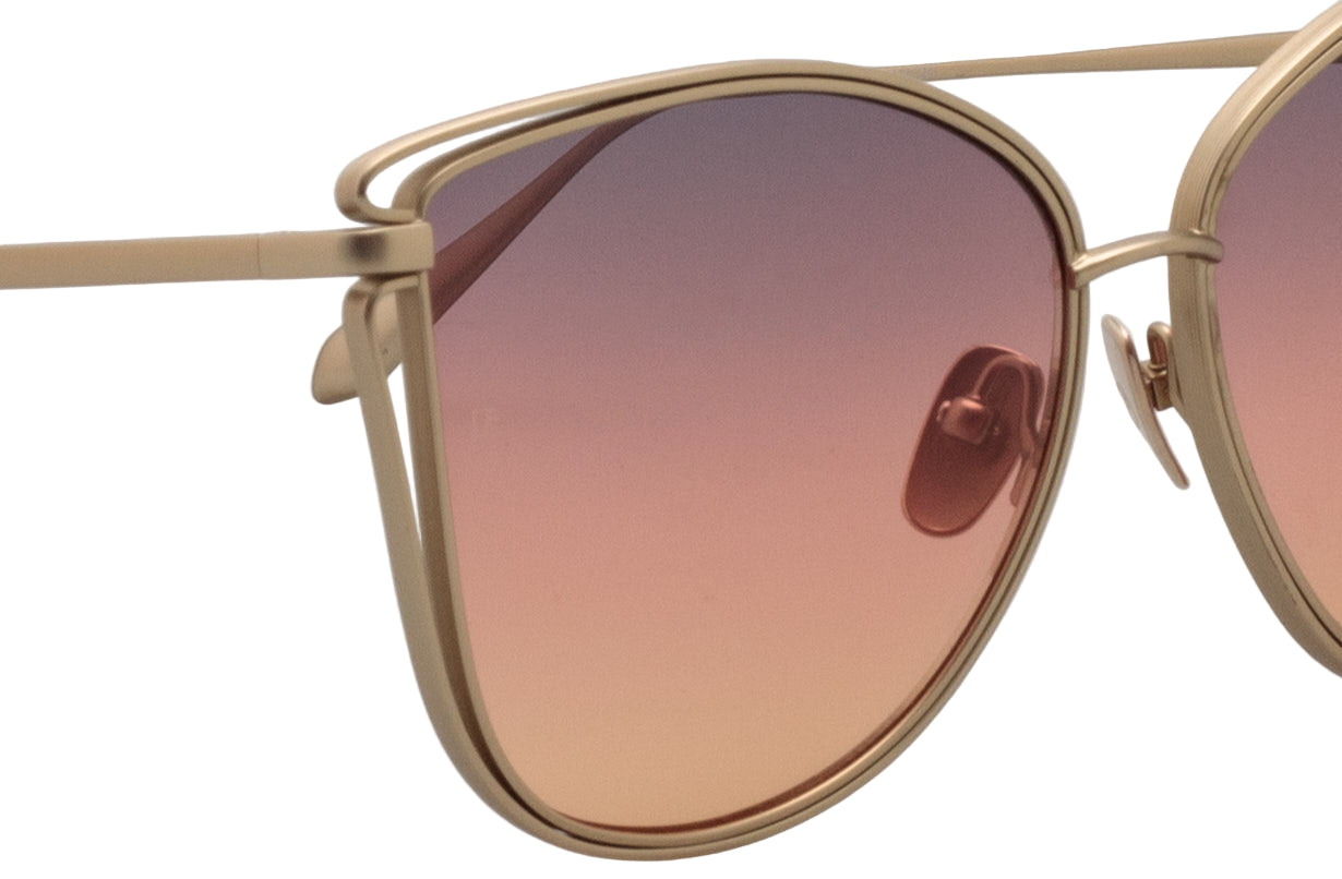 Color_LFL1422C7SUN - Dinah Cat Eye Sunglasses in Matt Champagne