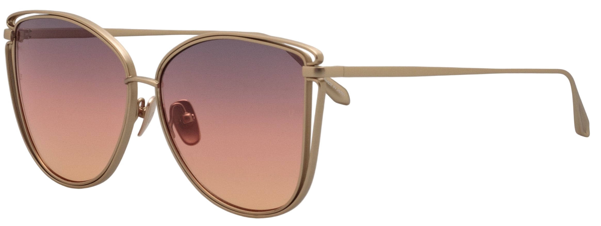 Color_LFL1422C7SUN - Dinah Cat Eye Sunglasses in Matt Champagne