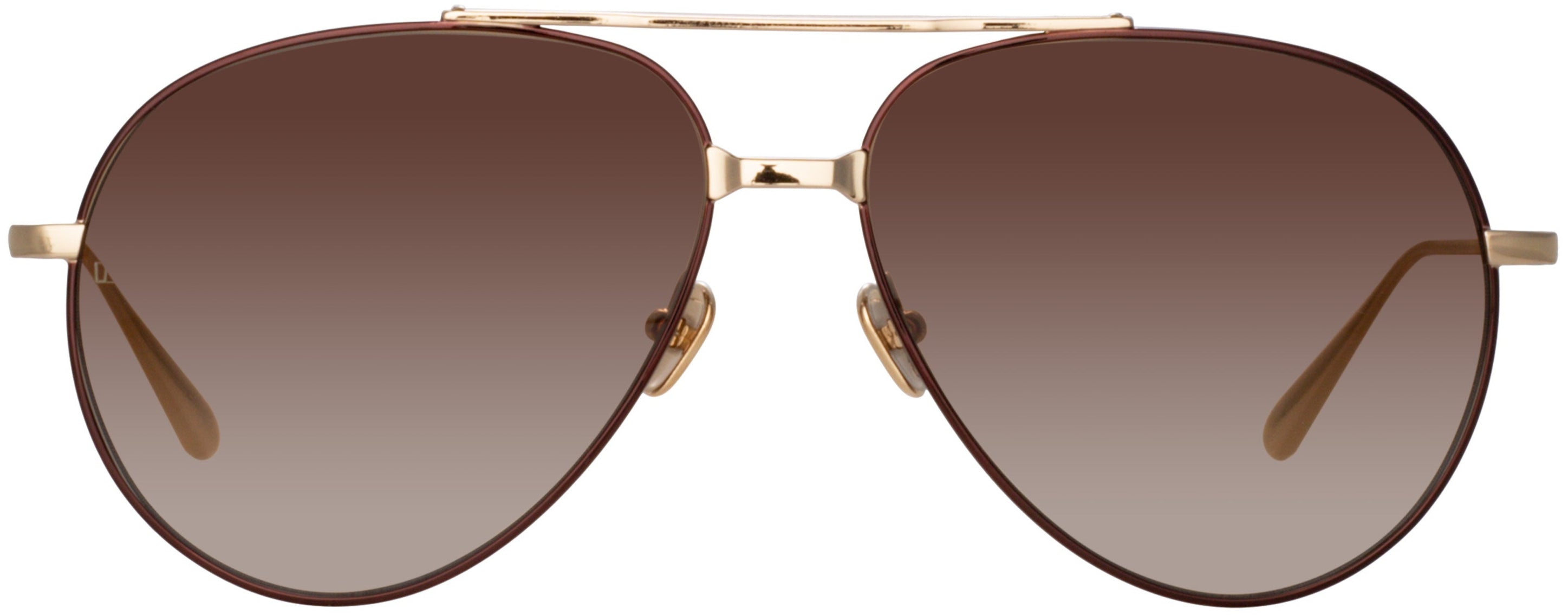 Color_LFL1421C2SUN - Marcelo Aviator Sunglasses in Light Gold / Brown