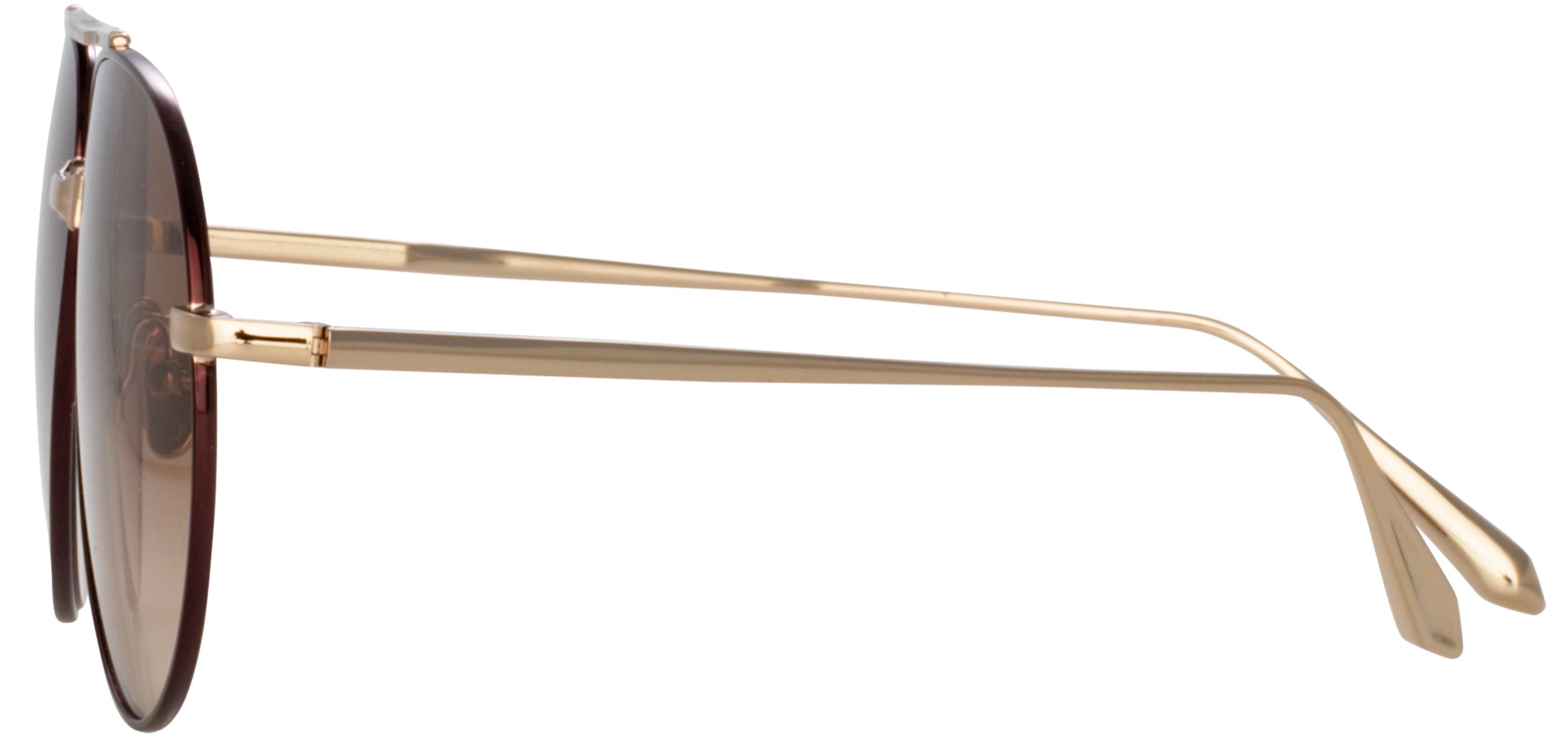 Color_LFL1421C2SUN - Marcelo Aviator Sunglasses in Light Gold / Brown