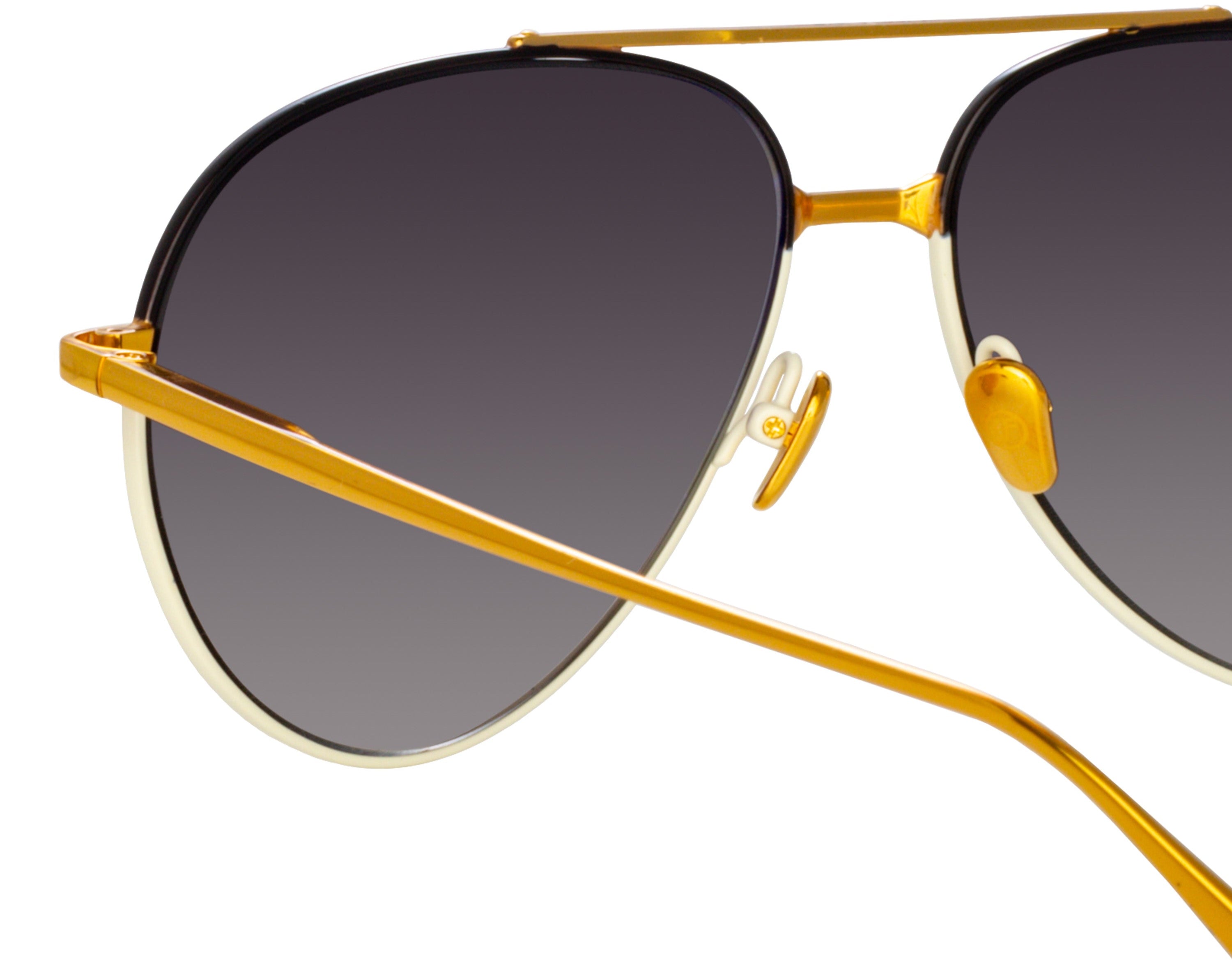 Color_LFL1421C3SUN - Marcelo Aviator Sunglasses in Yellow Gold / Grey