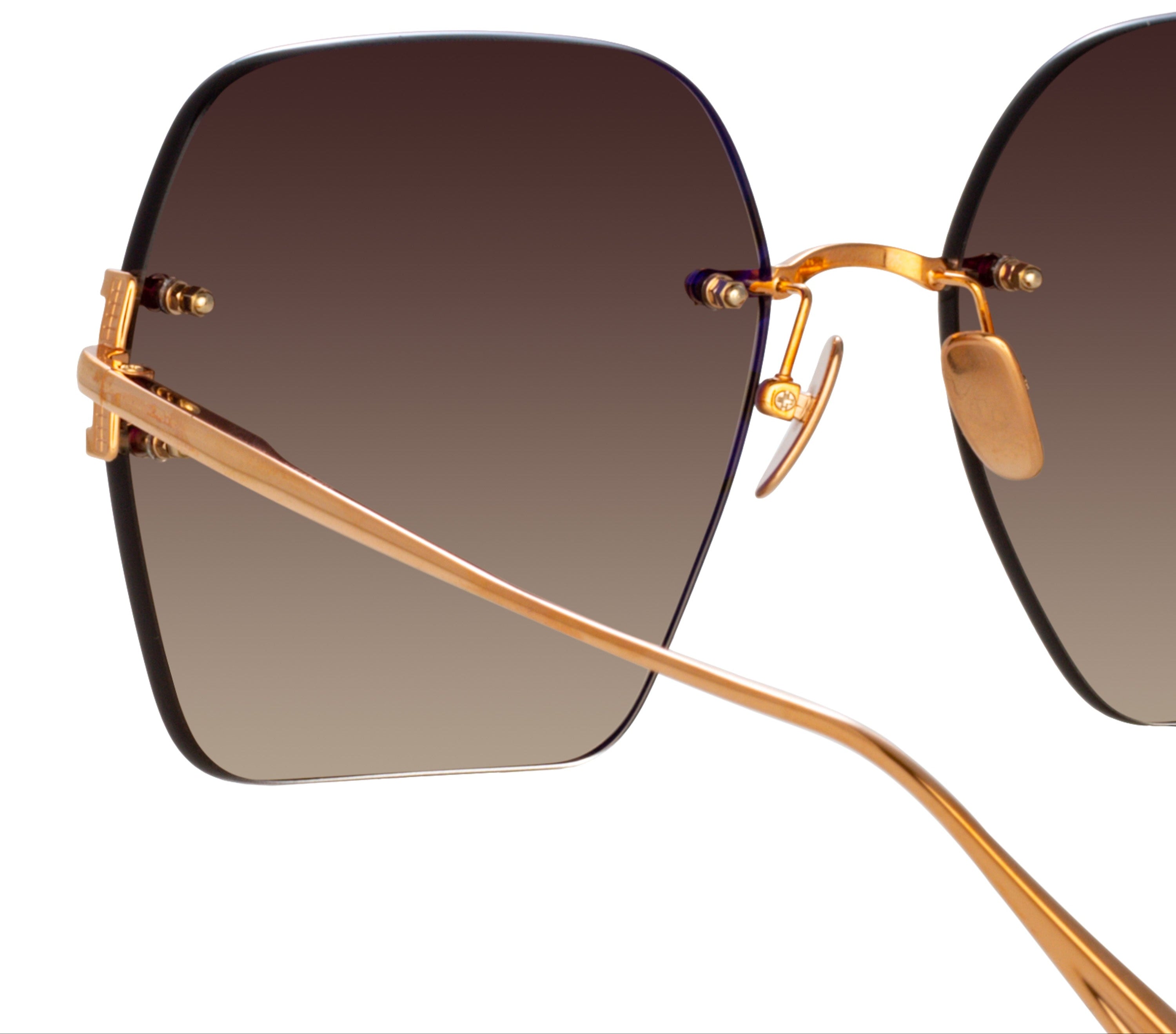 Color_LFL1395C3SUN - Carina Oversized Sunglasses in Rose Gold / Mocha