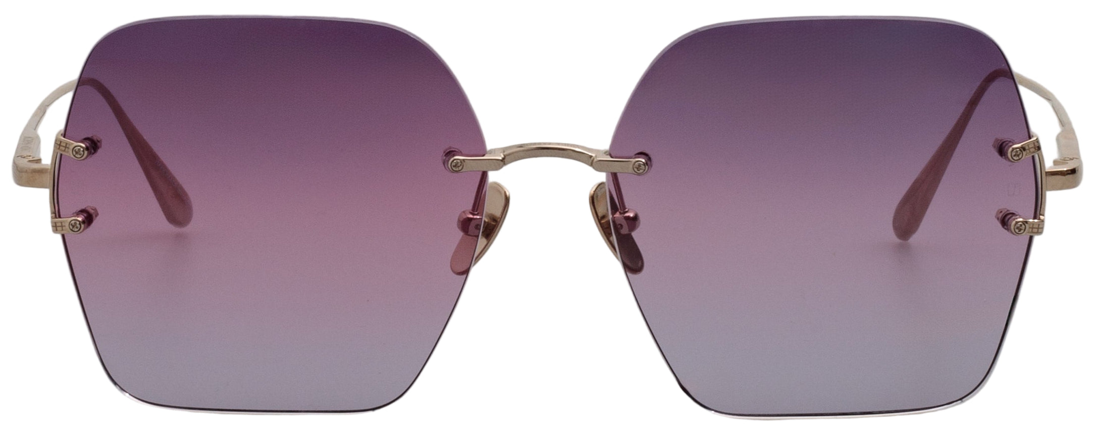 Color_LFL1395C6SUN - Carina Oversized Sunglasses in Light Gold / Purple