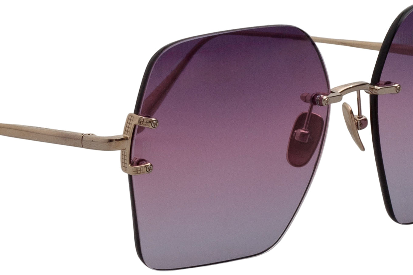 Color_LFL1395C6SUN - Carina Oversized Sunglasses in Light Gold / Purple