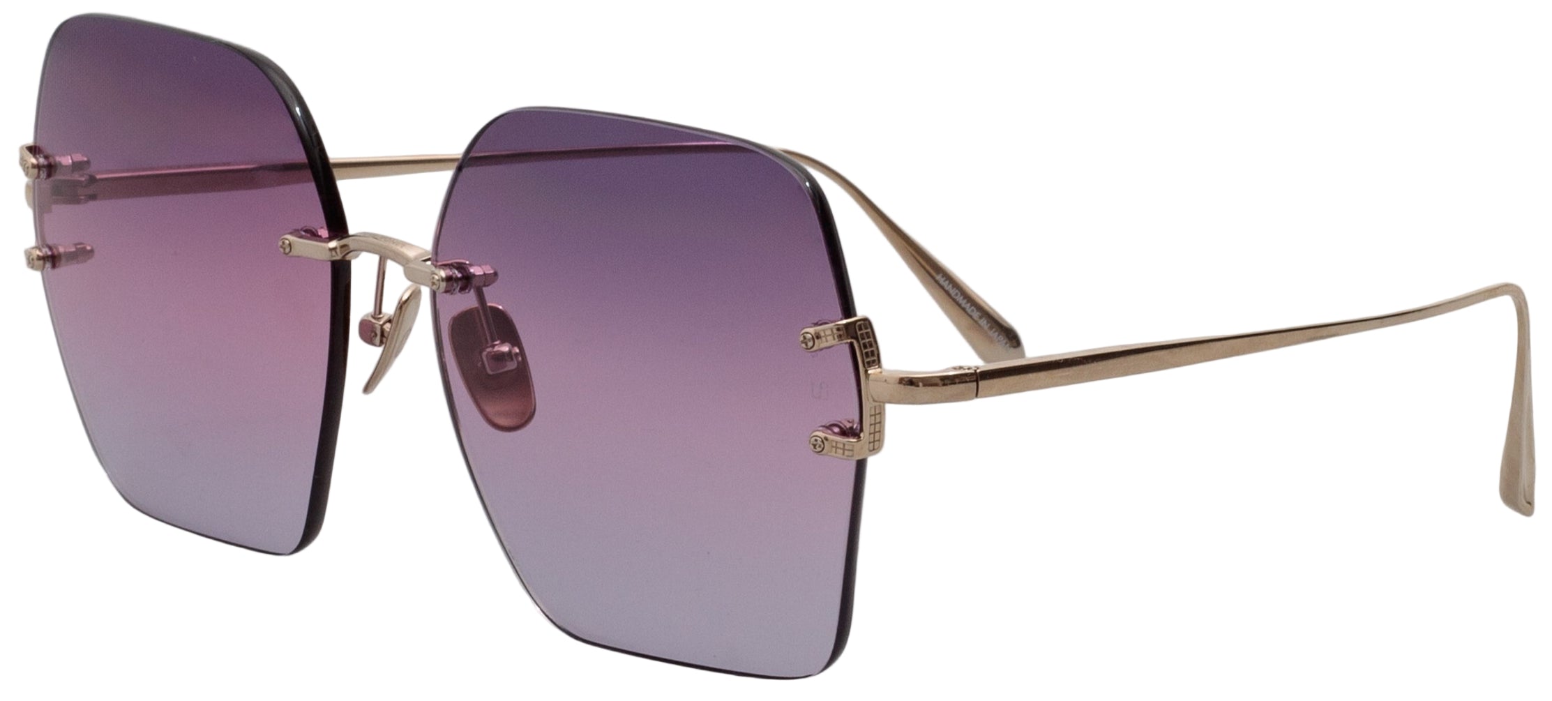 Color_LFL1395C6SUN - Carina Oversized Sunglasses in Light Gold / Purple