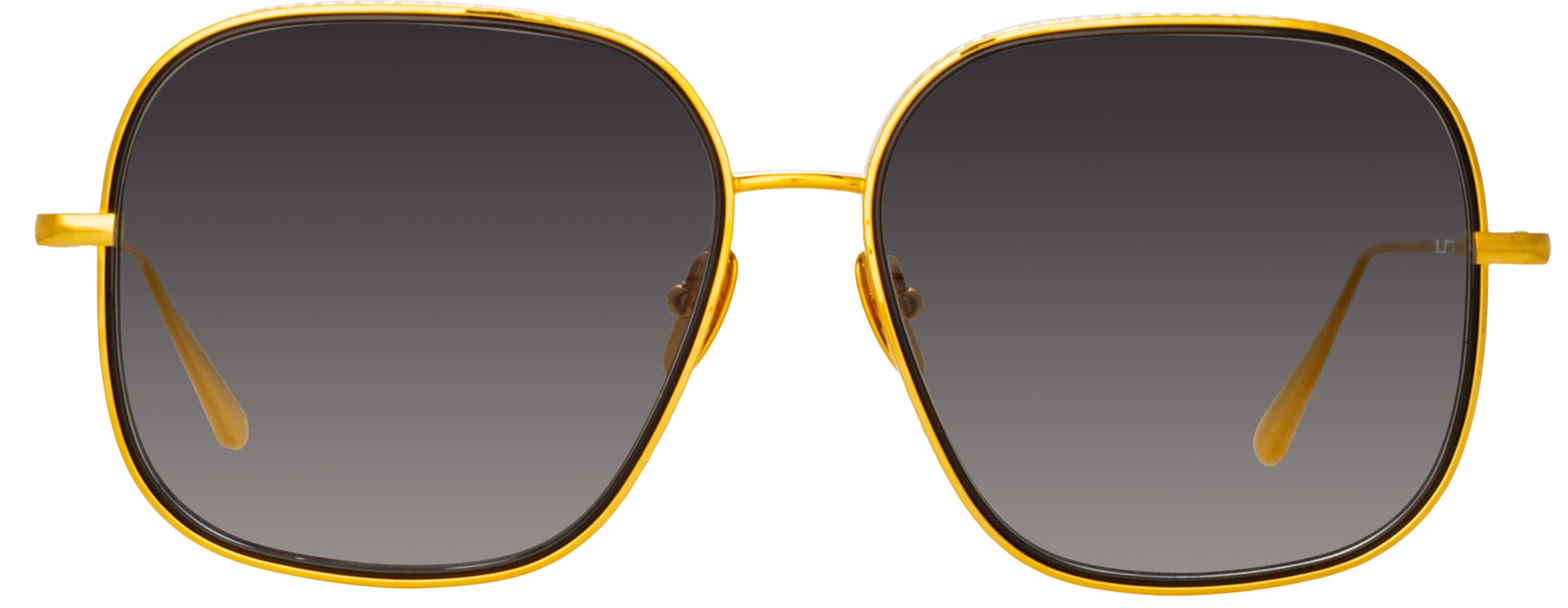 Color_LFL1394C2SUN - Juliana Oversized Sunglasses in Yellow Gold / Grey