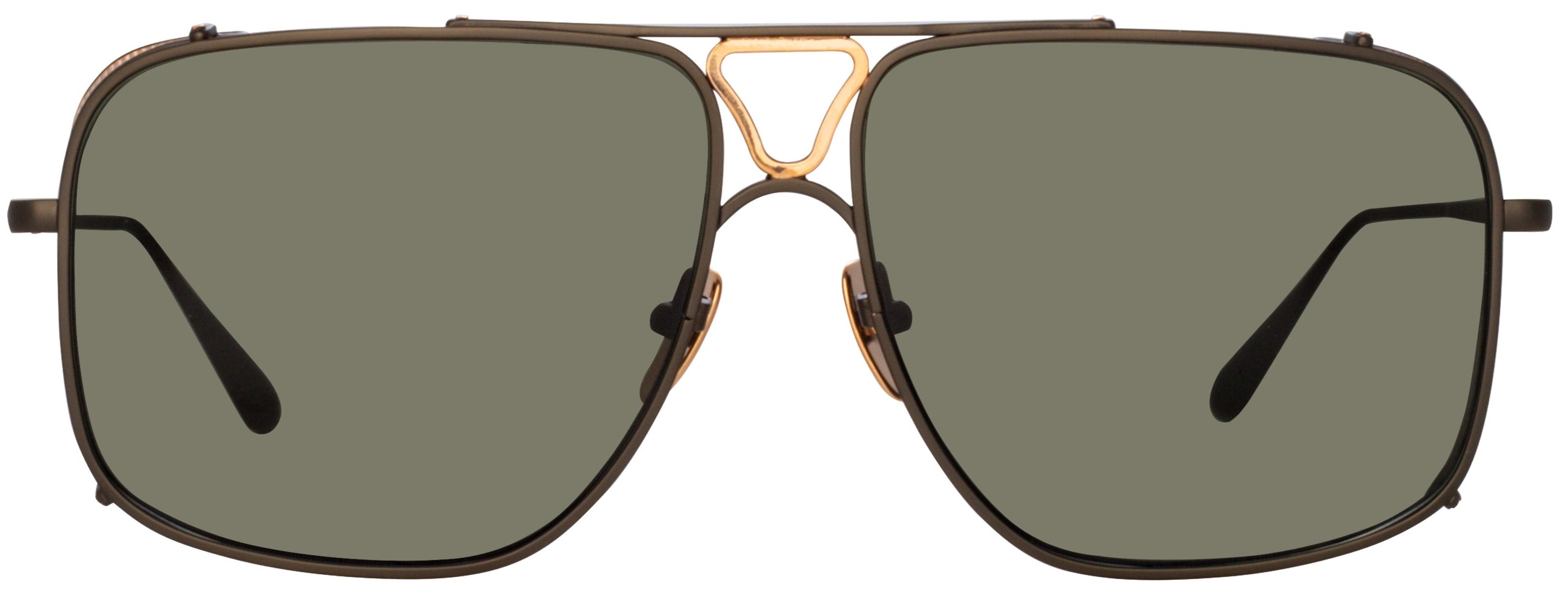 Color_LFL1393C2SUN - Enzo Aviator Sunglasses in Matt Nickel