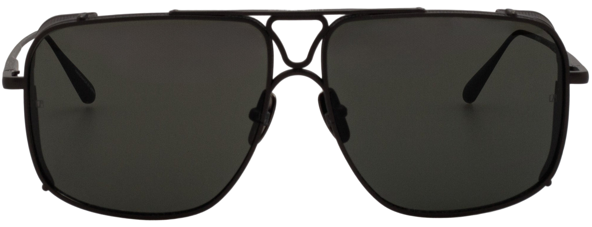 Color_LFL1393C3SUN - Enzo Aviator Sunglasses in Matt Nickel and Grey