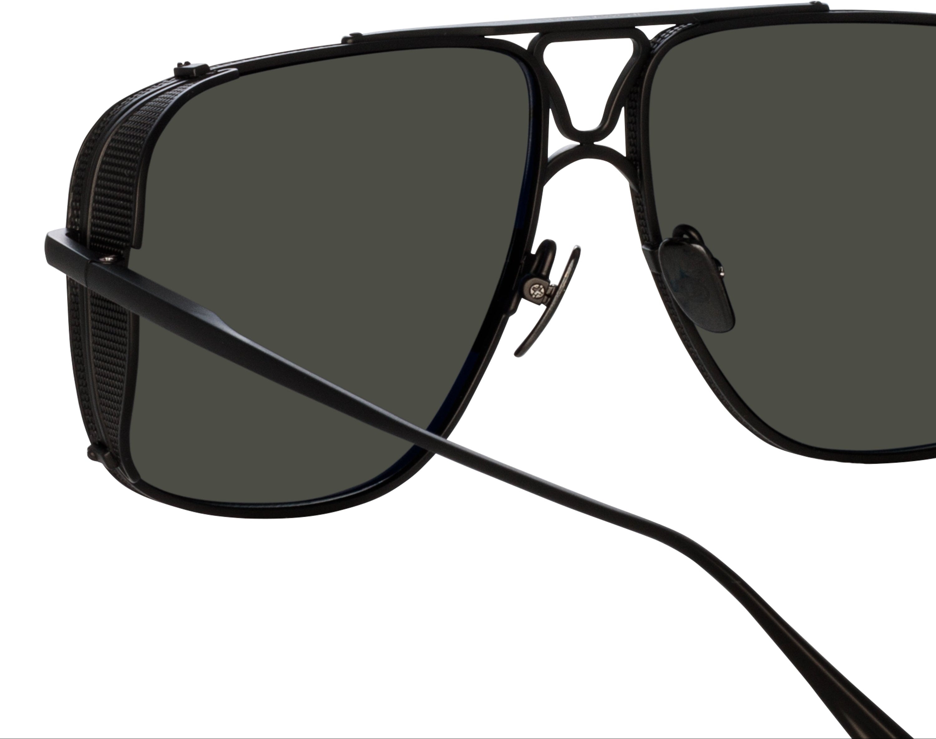 Color_LFL1393C3SUN - Enzo Aviator Sunglasses in Matt Nickel and Grey