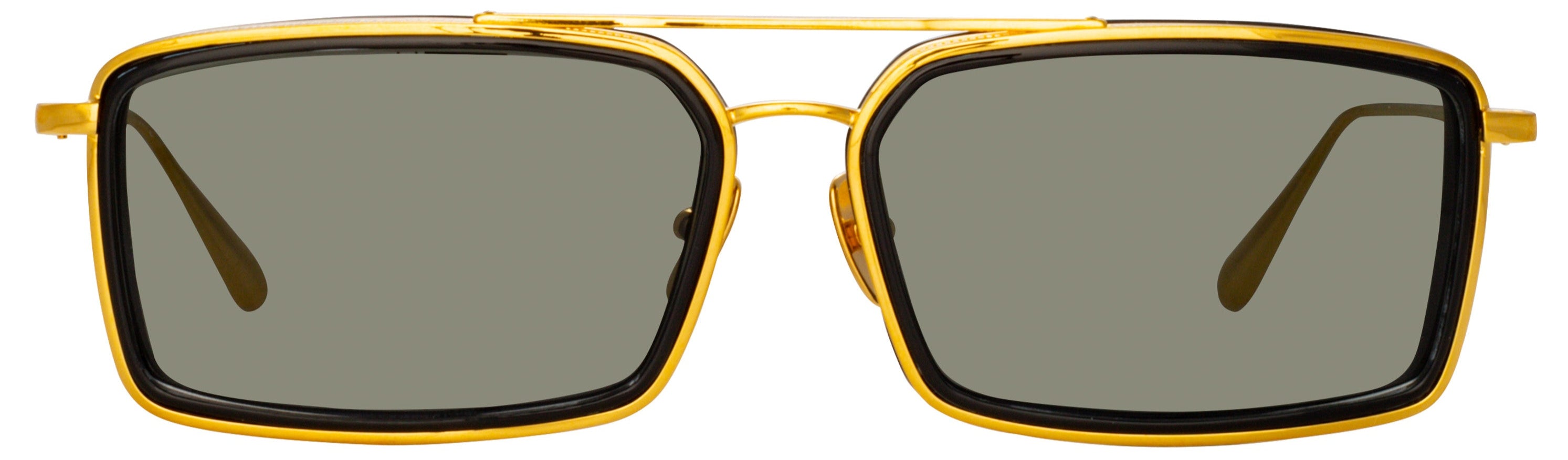 Color_LFL1392C1SUN - Cassia Rectangular Sunglasses in Yellow Gold and Grey