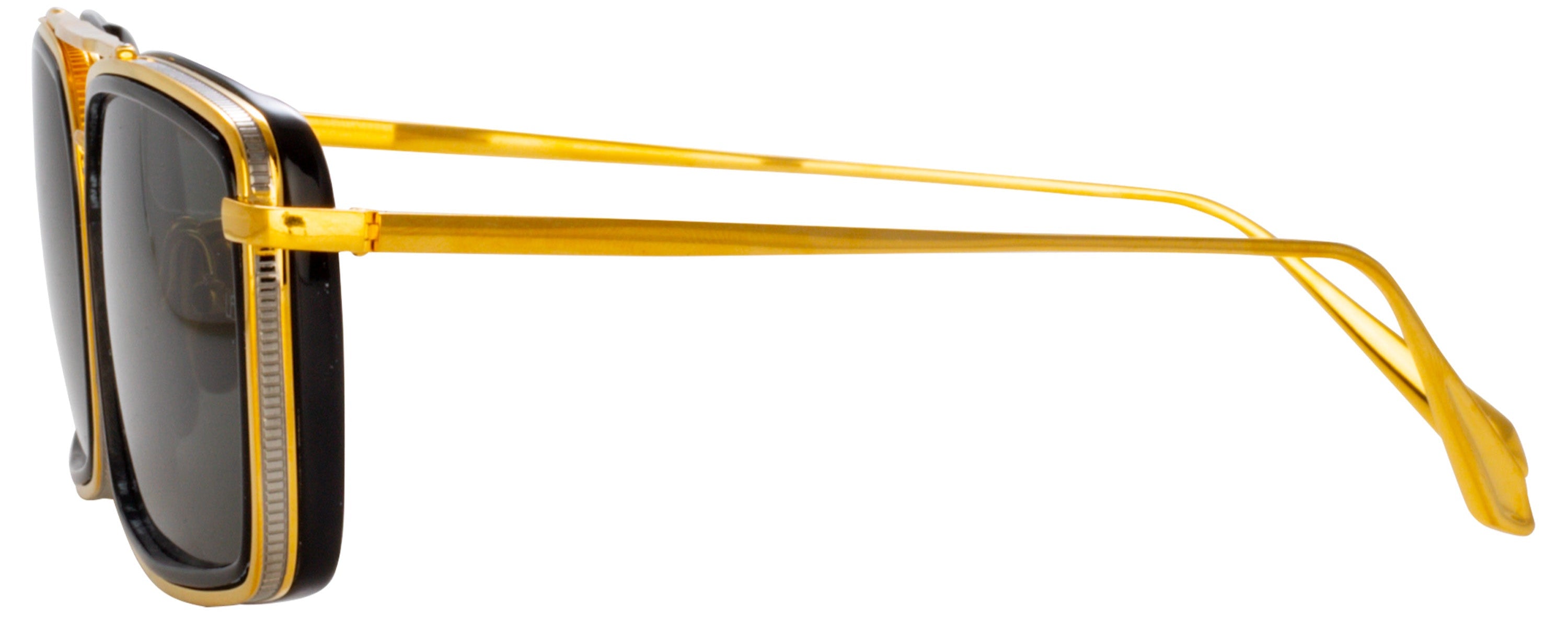 Color_LFL1392C1SUN - Cassia Rectangular Sunglasses in Yellow Gold and Grey