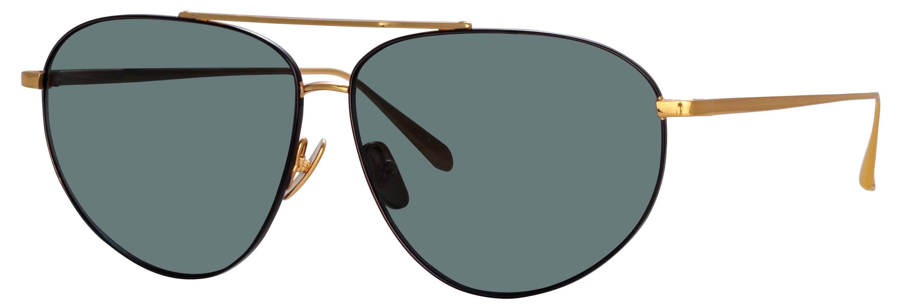 Color_LFL1391C1SUN - Gabriel Oversized Sunglasses in Yellow Gold and Blue