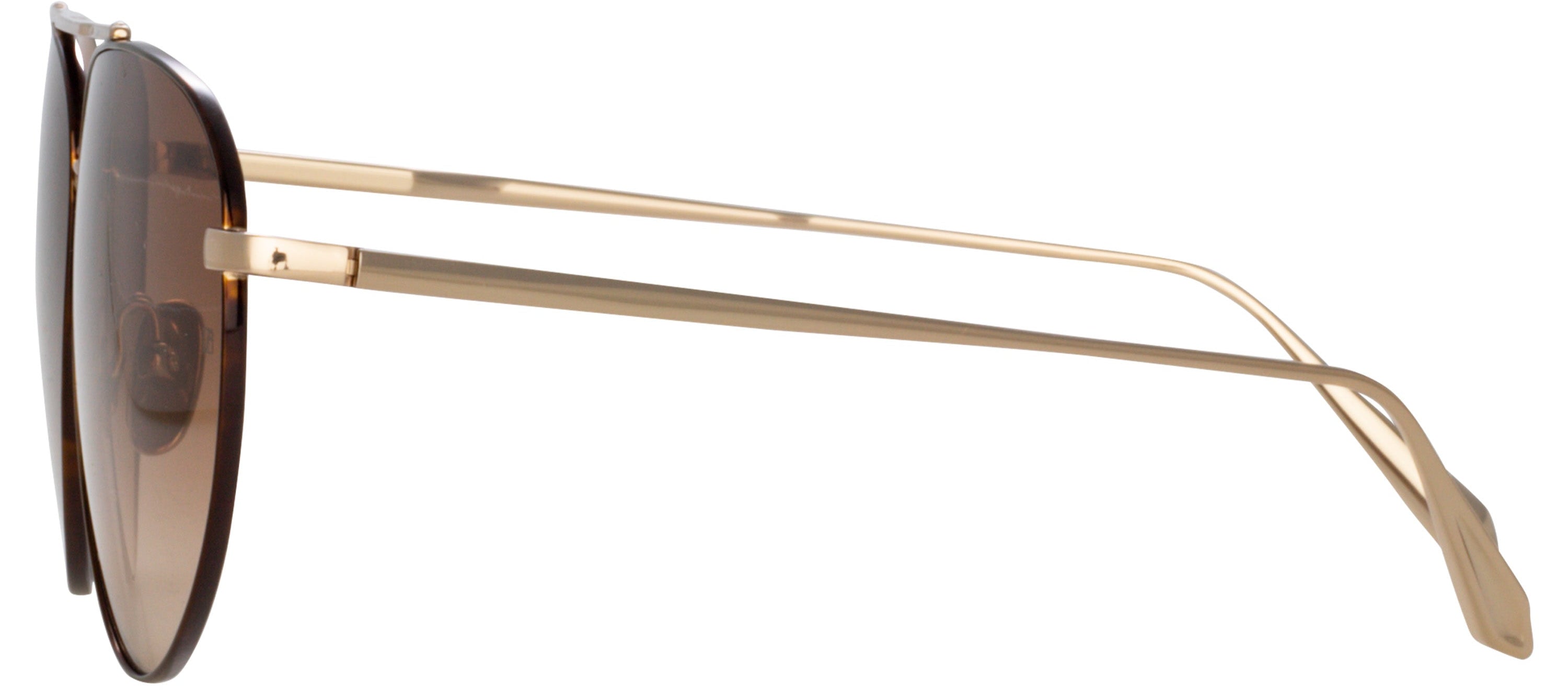 Color_LFL1391C2SUN - Gabriel Oversized Sunglasses in Light Gold and Mocha