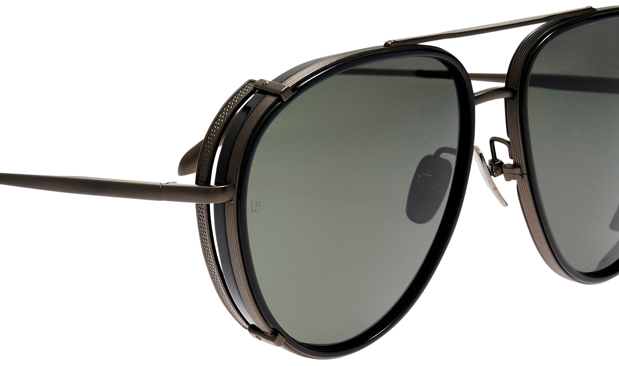 Color_LFL1362C4SUN - Dimitri Aviator Sunglasses in Black and Matt Nickel