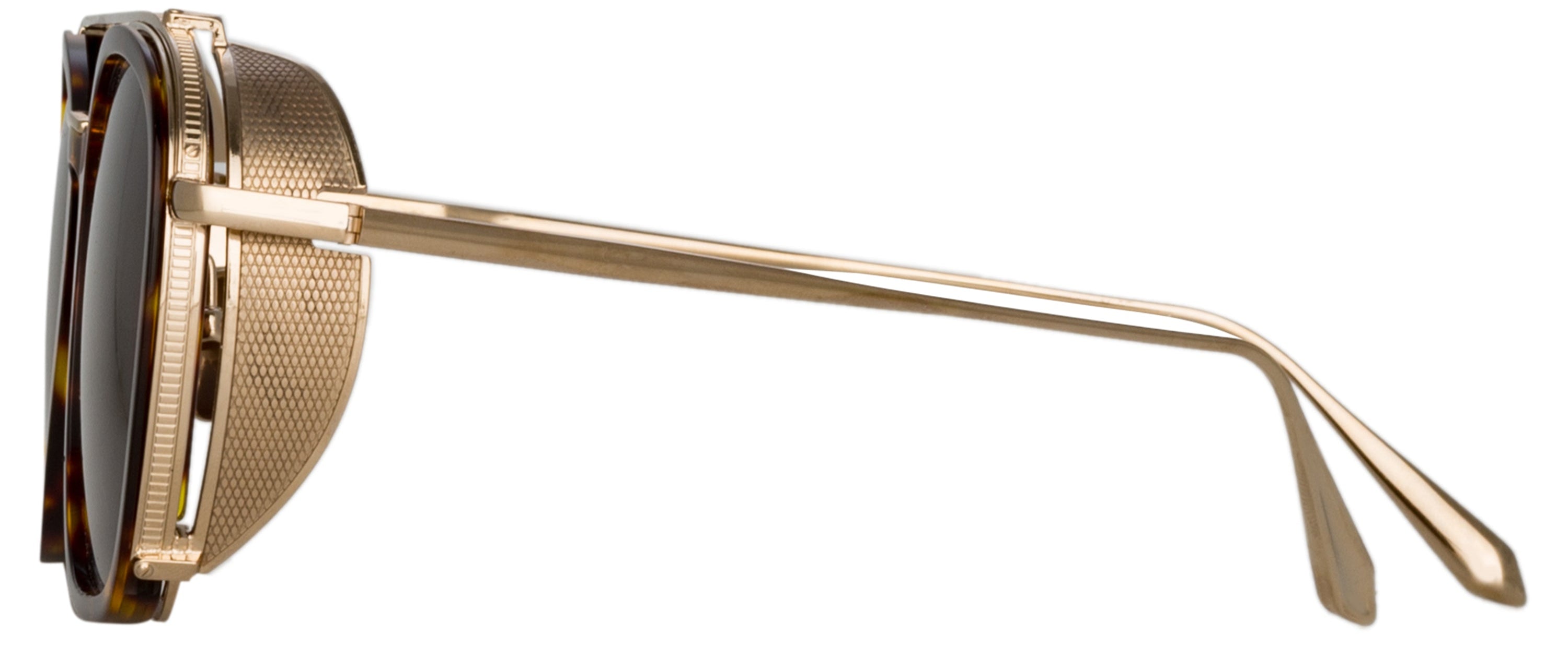 Color_LFL1359C2SUN - Aston Square Sunglasses in Tortoise Shell and Brown