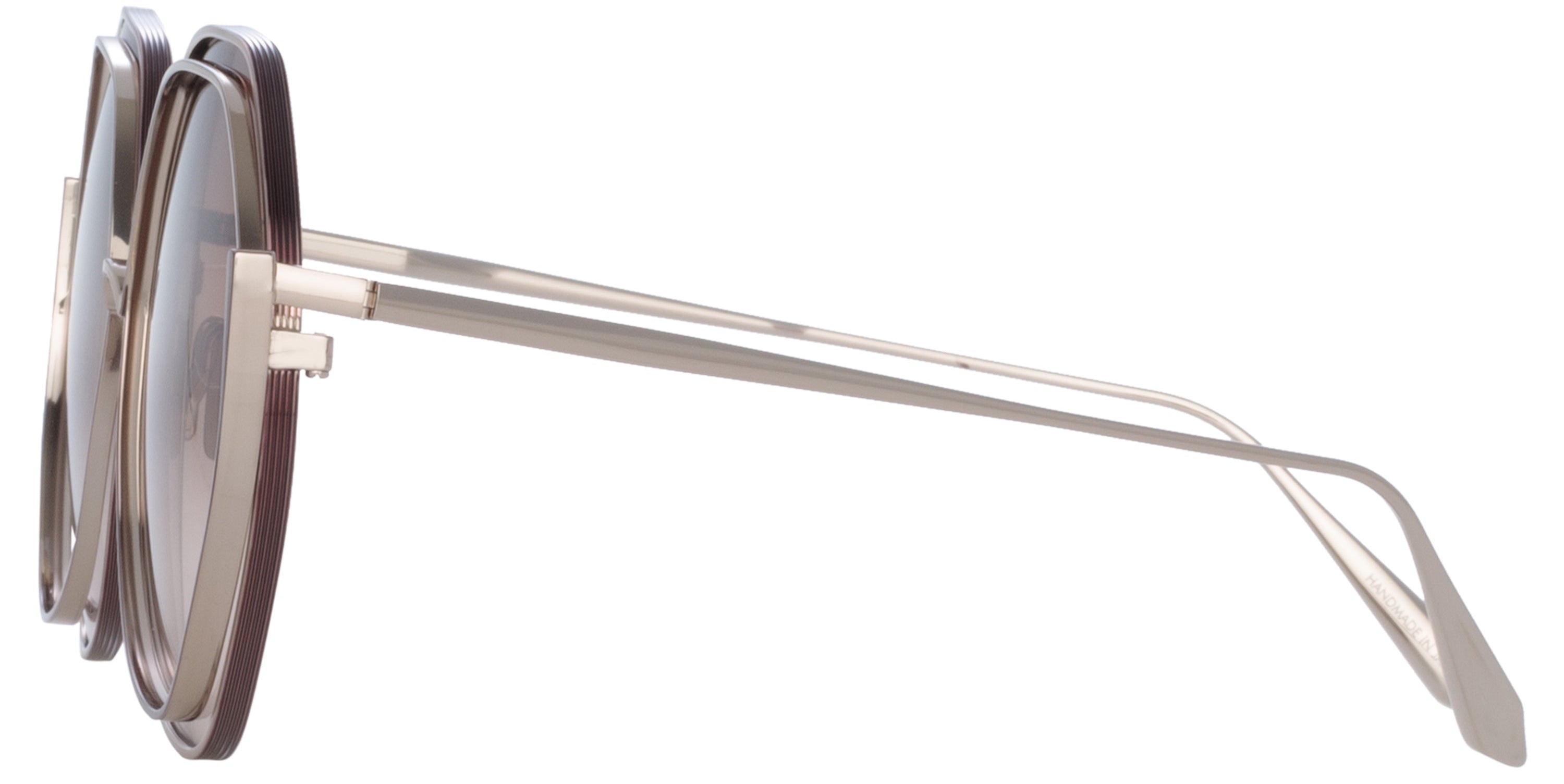 Color_LFL1355C2SUN - Aspen Hexagon Sunglasses in Metallic Brown