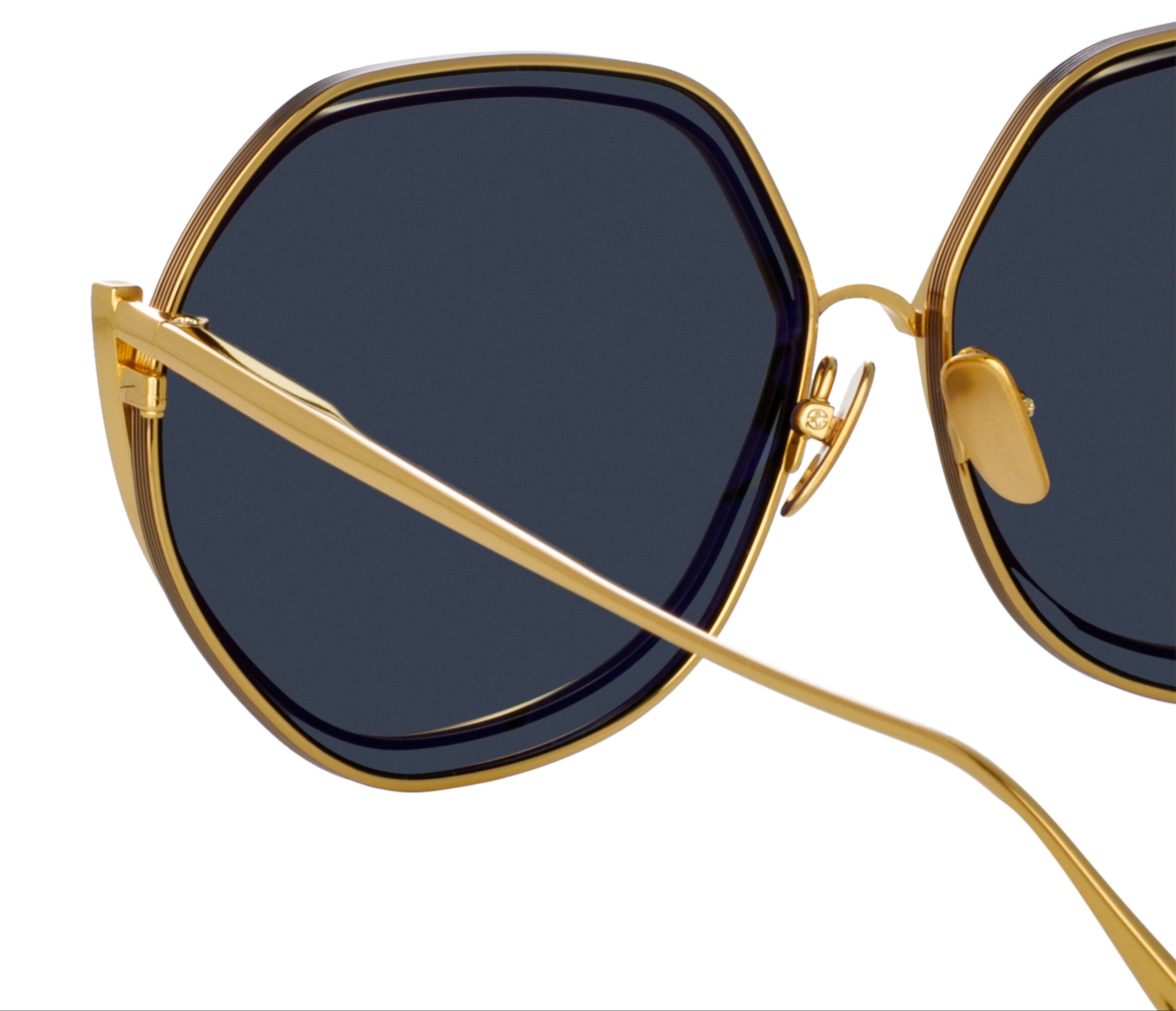 Color_LFL1355C3SUN - Aspen Hexagon Sunglasses in Yellow Gold