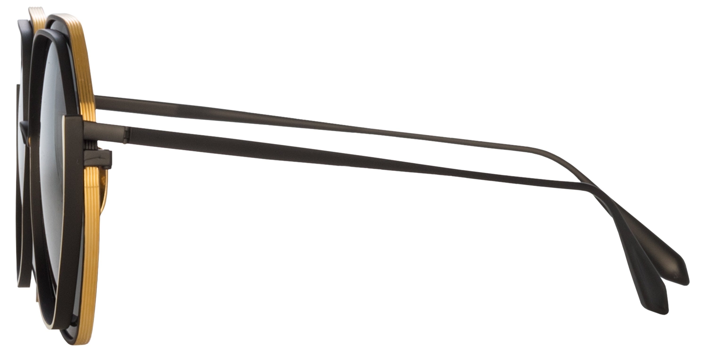 Color_LFL1355C7SUN - Aspen Hexagon Sunglasses in Matt Nickel