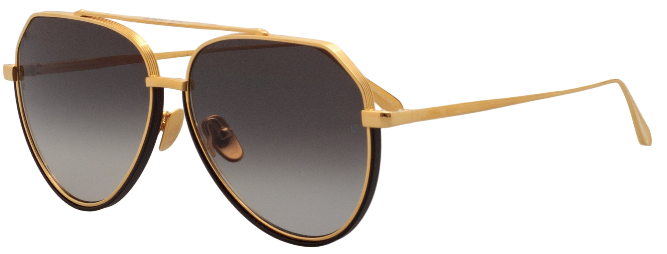 Color_LFL1472C1SUN - Bayer Aviator Sunglasses in Yellow Gold and Grey