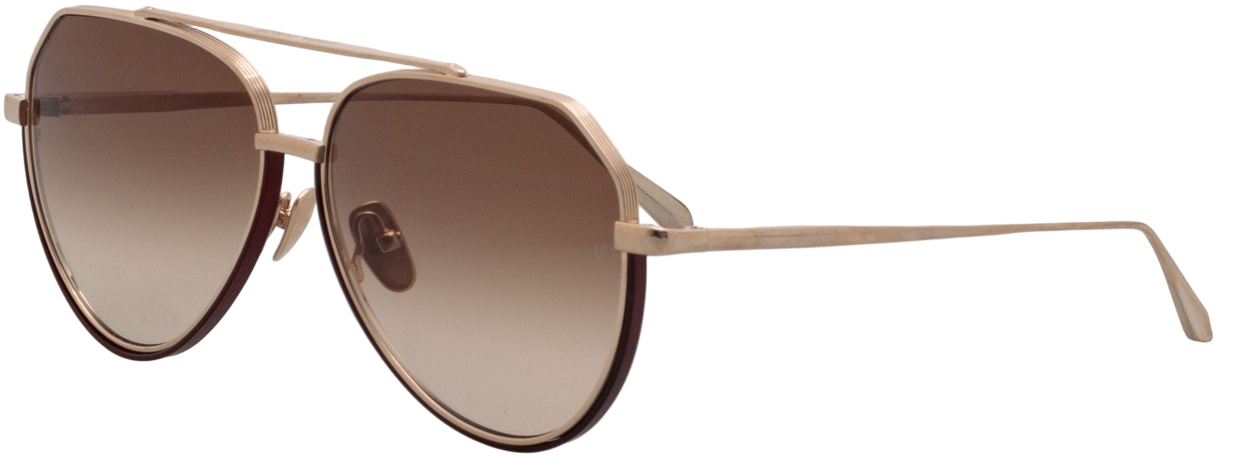 Color_LFL1472C2SUN - Bayer Aviator Sunglasses in Light Gold and Mocha