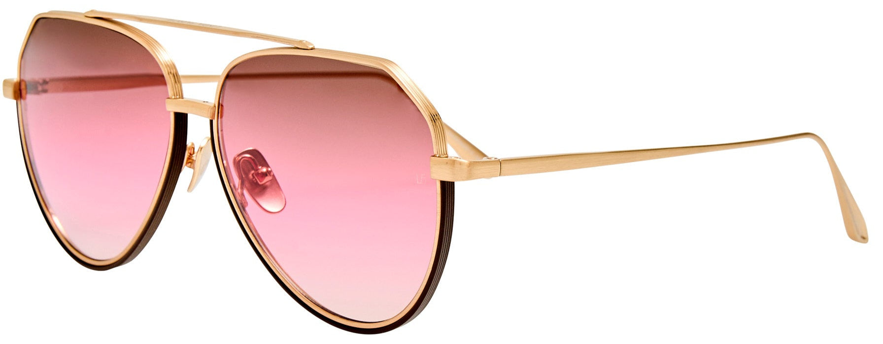 Color_LFL1472C6SUN - Bayer Aviator Sunglasses in Light Gold and Pink LIMITED EDITION OF 100