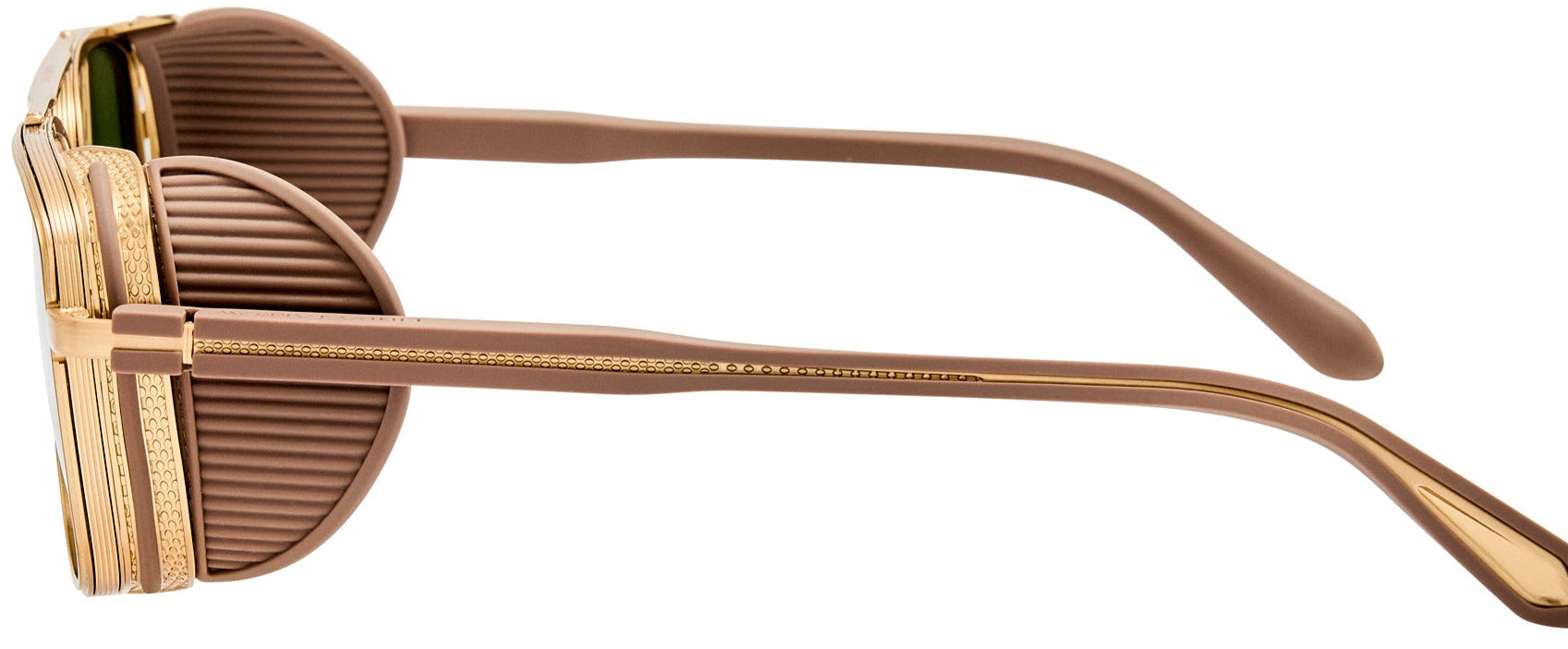 Color_LFL1630C2SUN - Boyd Aviator Sunglasses in Yellow Gold and Green