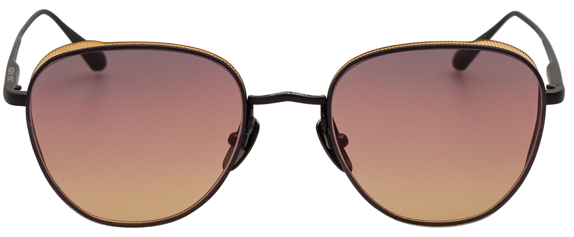 Color_LFL1503C3SUN - Hardy Aviator Sunglasses in Nickel and Sunset