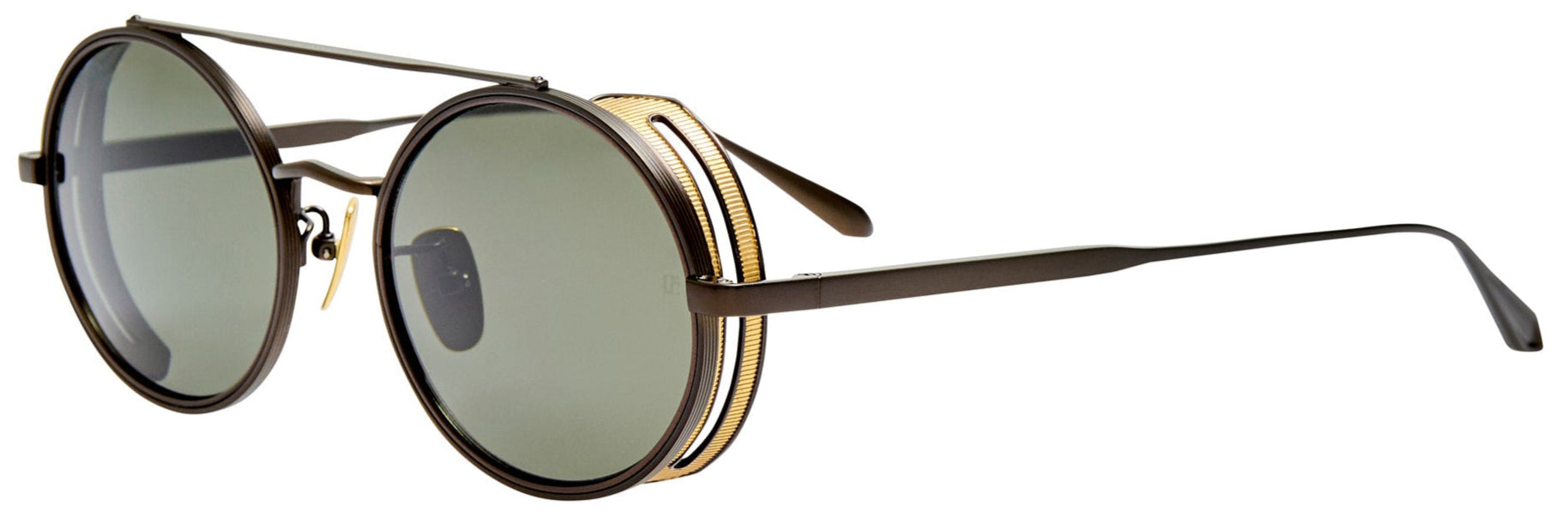 Color_LFL1631C1SUN - Baret Oval Sunglasses in Nickel and Grey