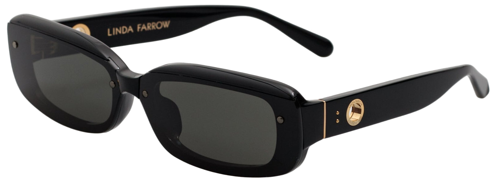 Color_LFL1591C1SUN - Flick Rectangle Sunglasses in Black and Grey