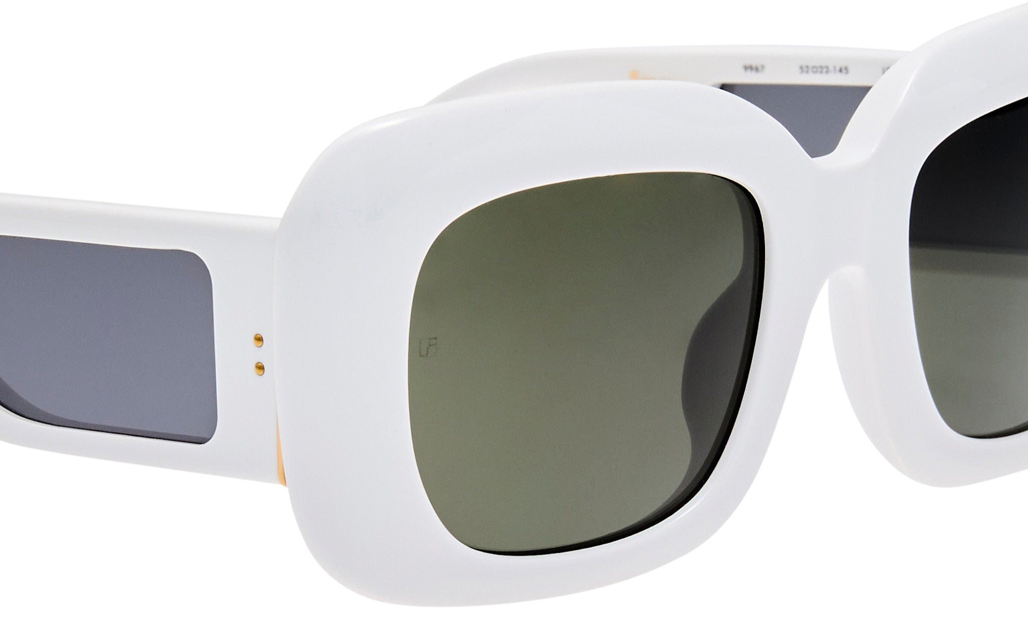 Color_LFL1550C2SUN - Emmy Rectangle Sunglasses in White and Grey