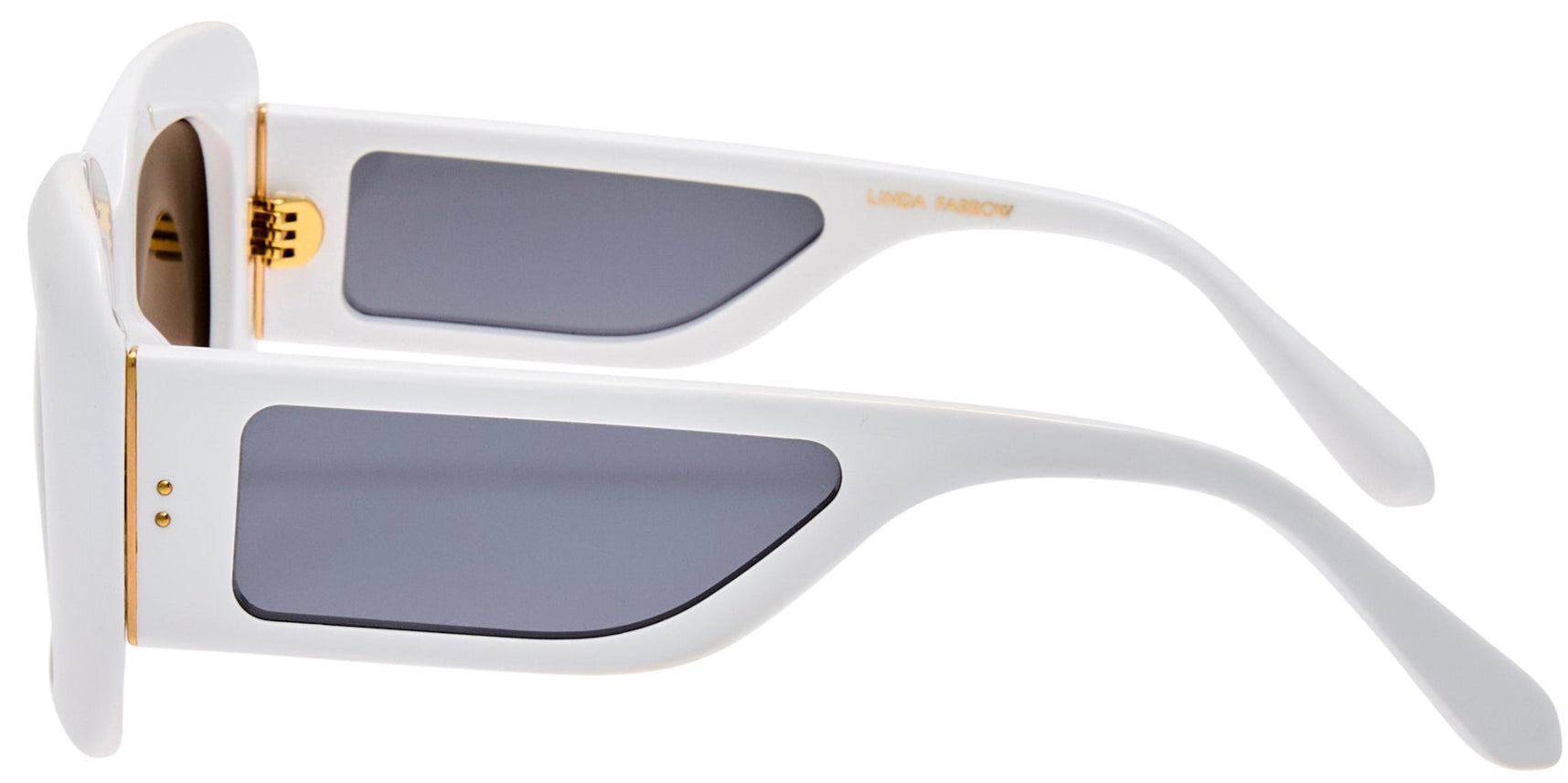 Color_LFL1550C2SUN - Emmy Rectangle Sunglasses in White and Grey