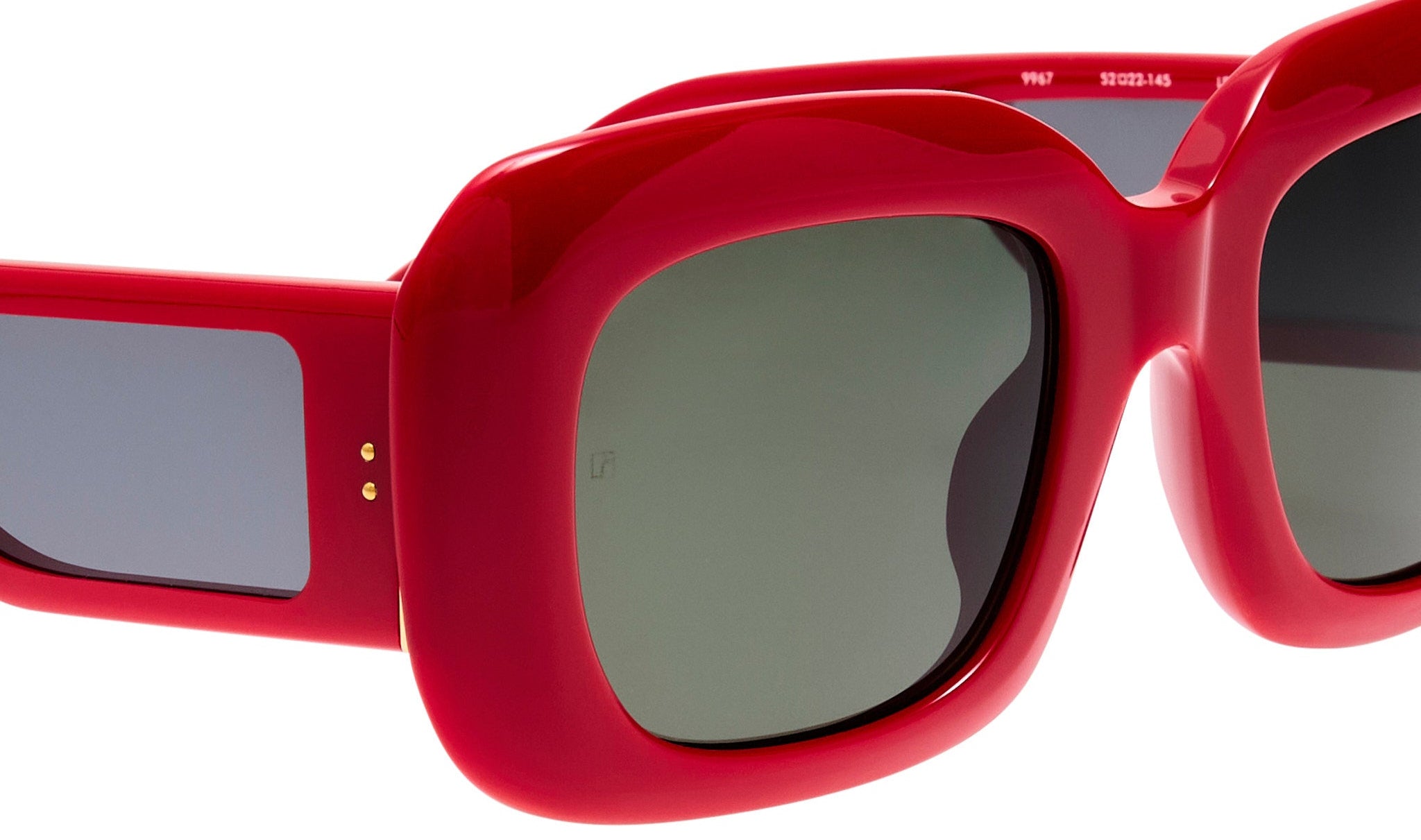 Color_LFL1550C3SUN - Emmy Rectangle Sunglasses in Red and Grey