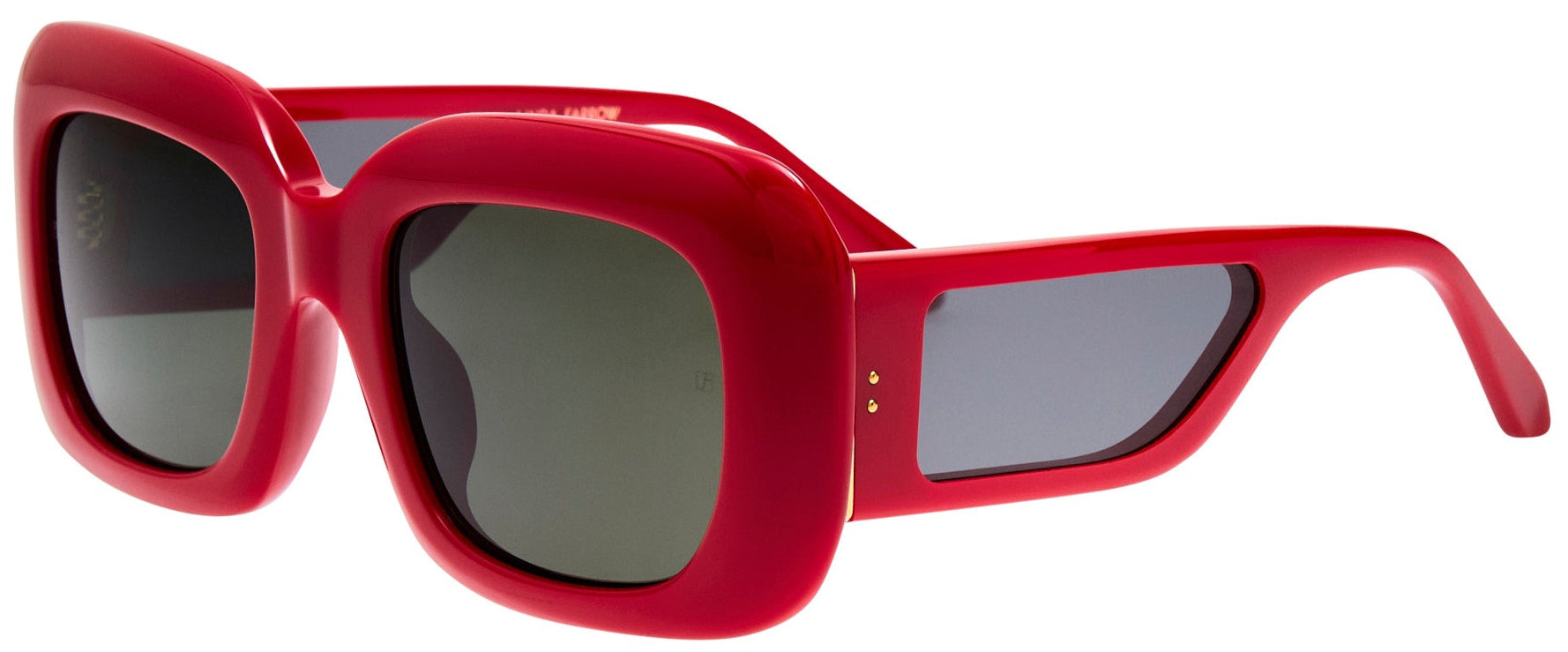 Color_LFL1550C3SUN - Emmy Rectangle Sunglasses in Red and Grey