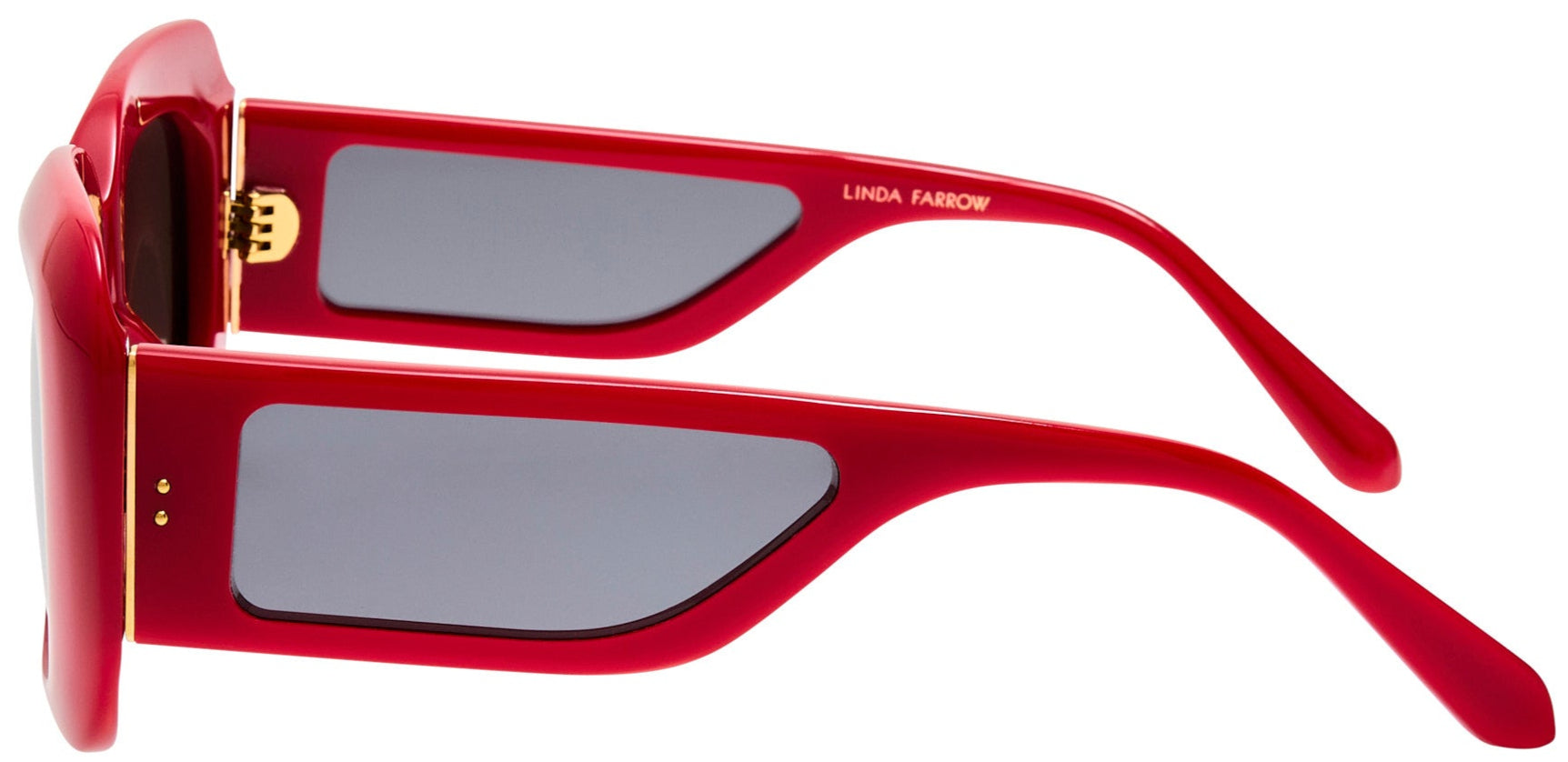 Color_LFL1550C3SUN - Emmy Rectangle Sunglasses in Red and Grey